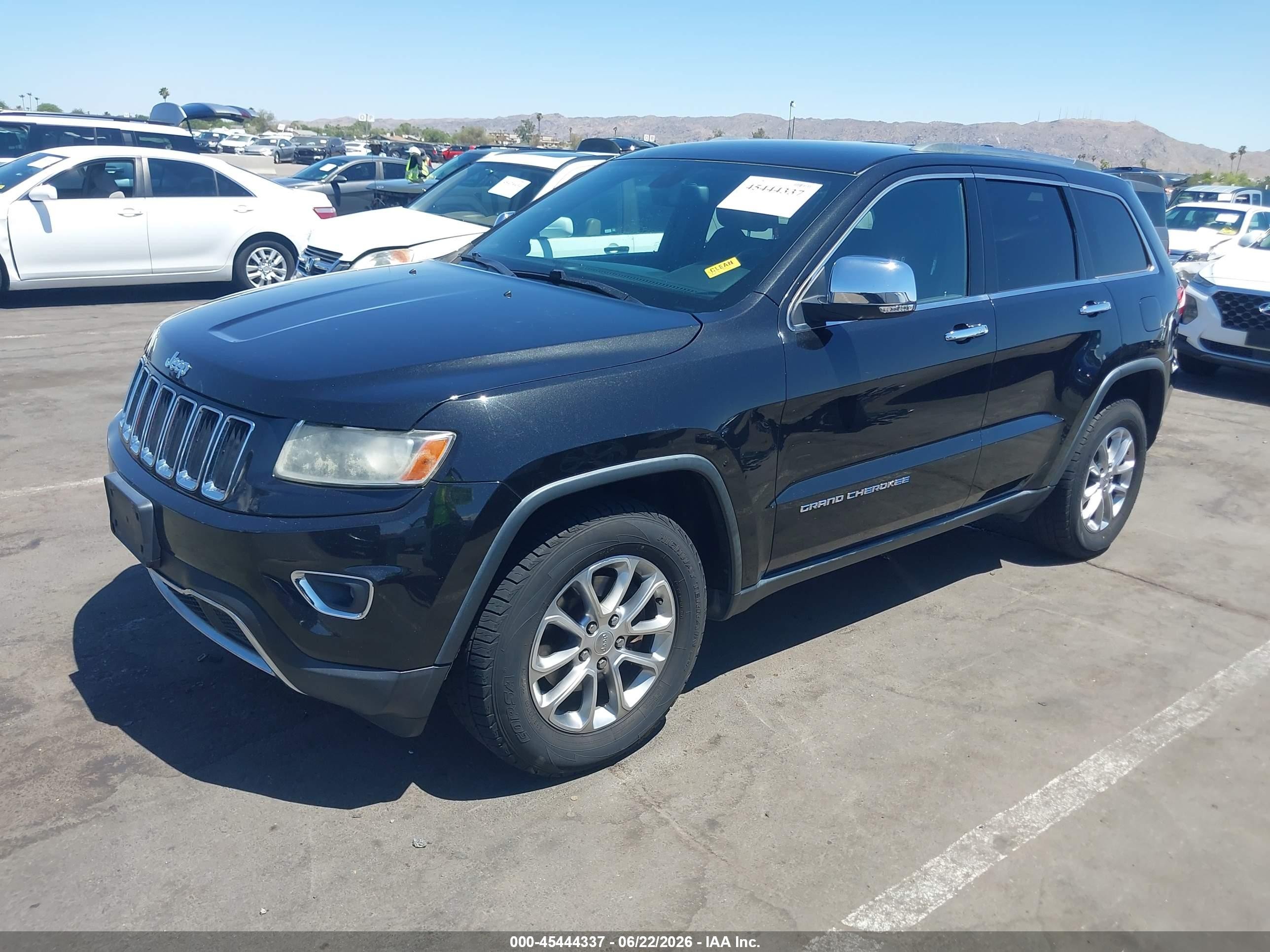 2014 Jeep Grand Cherokee Limited Black vin: 1C4RJFBG2EC121930
