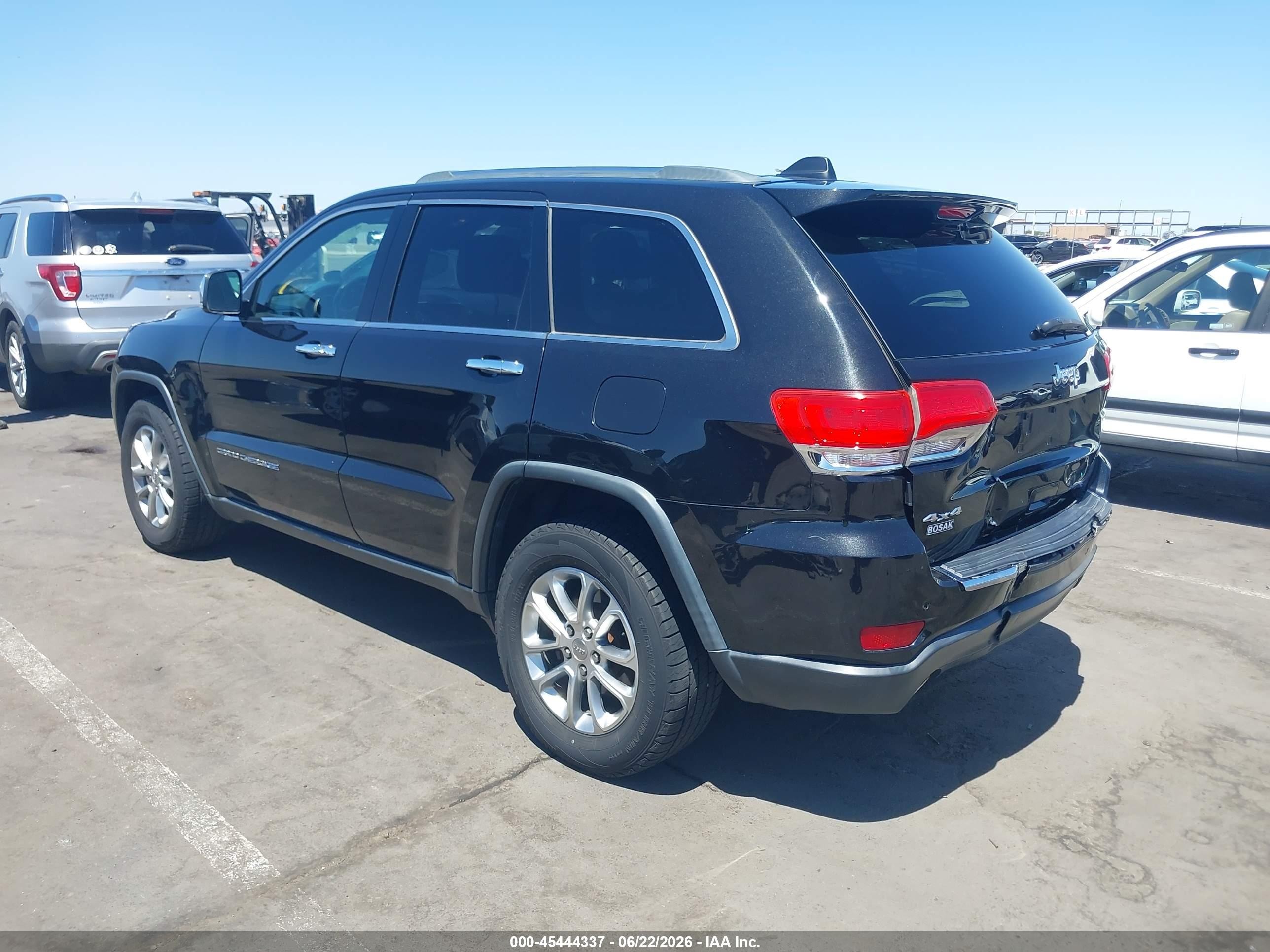 2014 Jeep Grand Cherokee Limited Black vin: 1C4RJFBG2EC121930