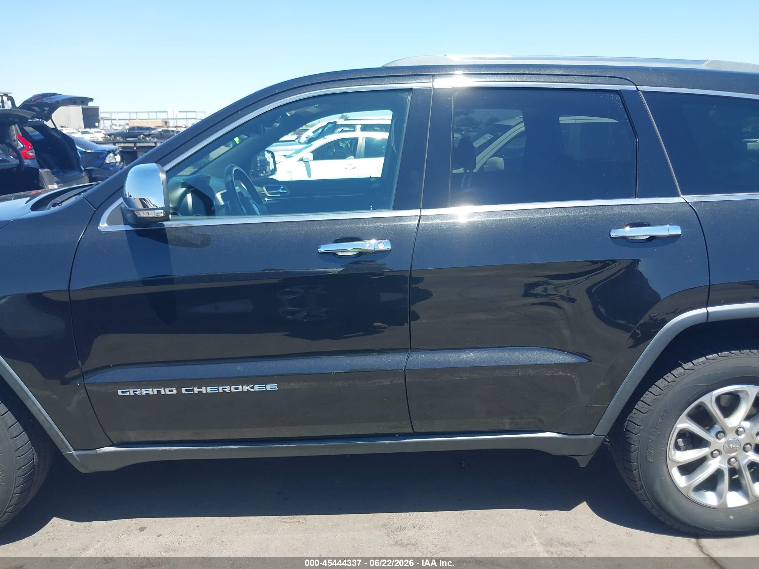 2014 Jeep Grand Cherokee Limited Black vin: 1C4RJFBG2EC121930