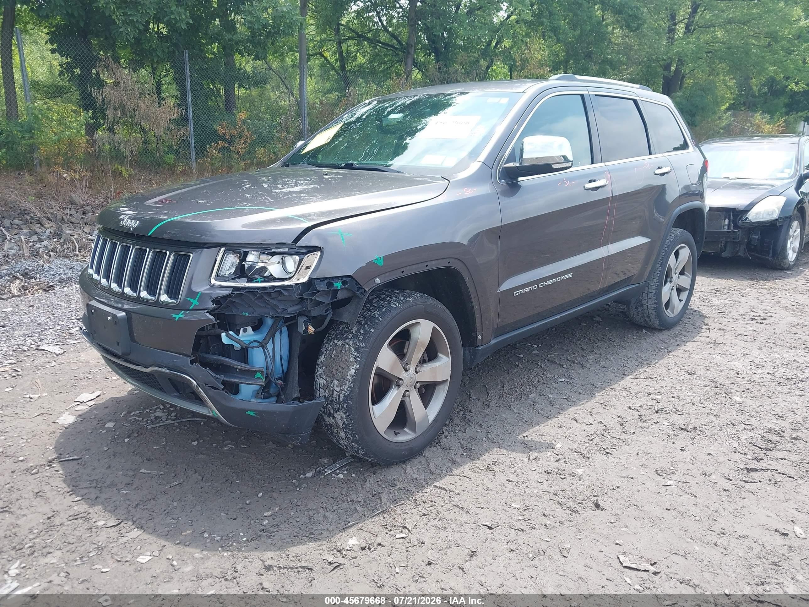 2014 Jeep Grand Cherokee Limited Gray vin: 1C4RJFBG2EC134726