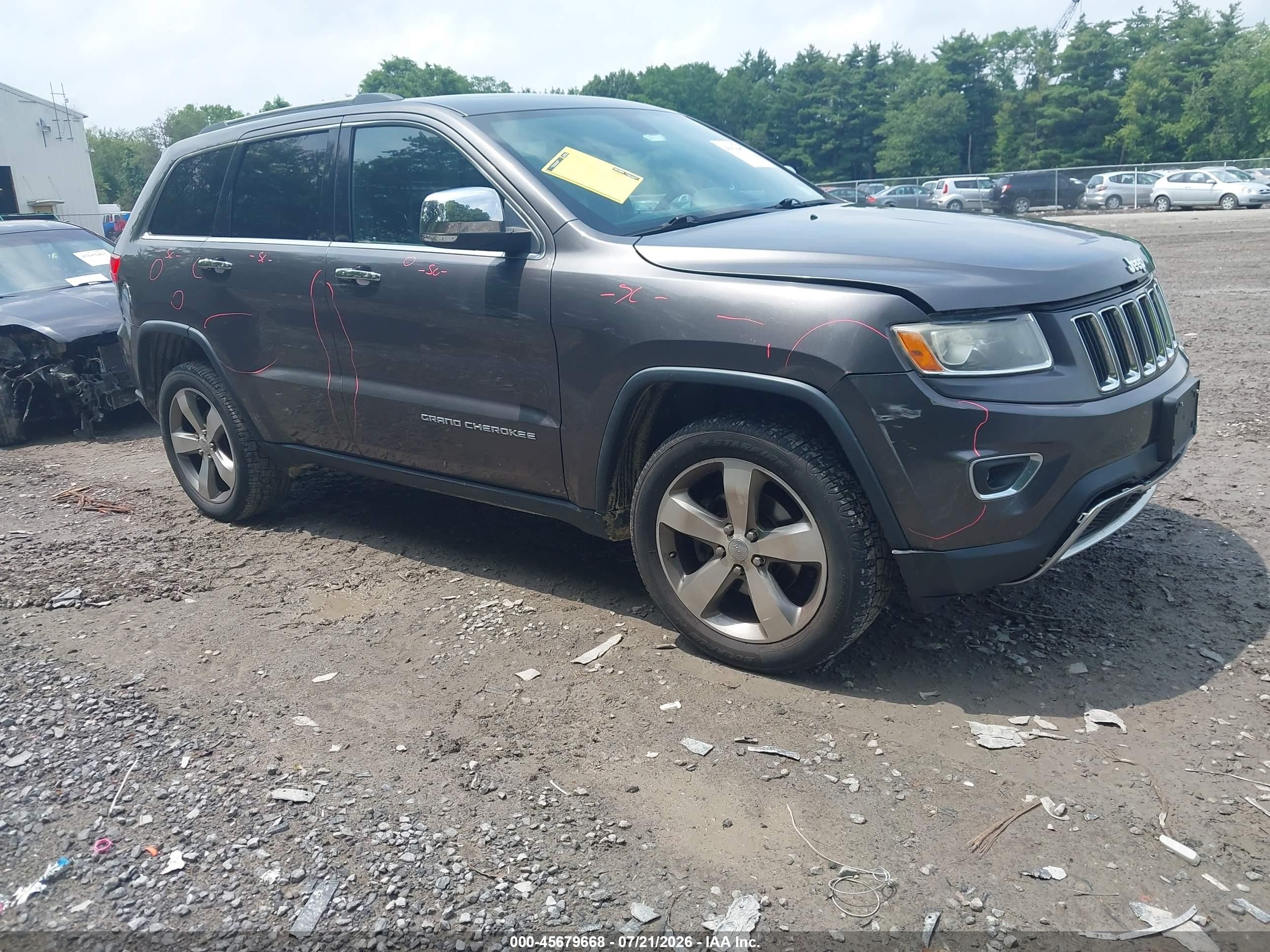 2014 Jeep Grand Cherokee Limited Gray vin: 1C4RJFBG2EC134726