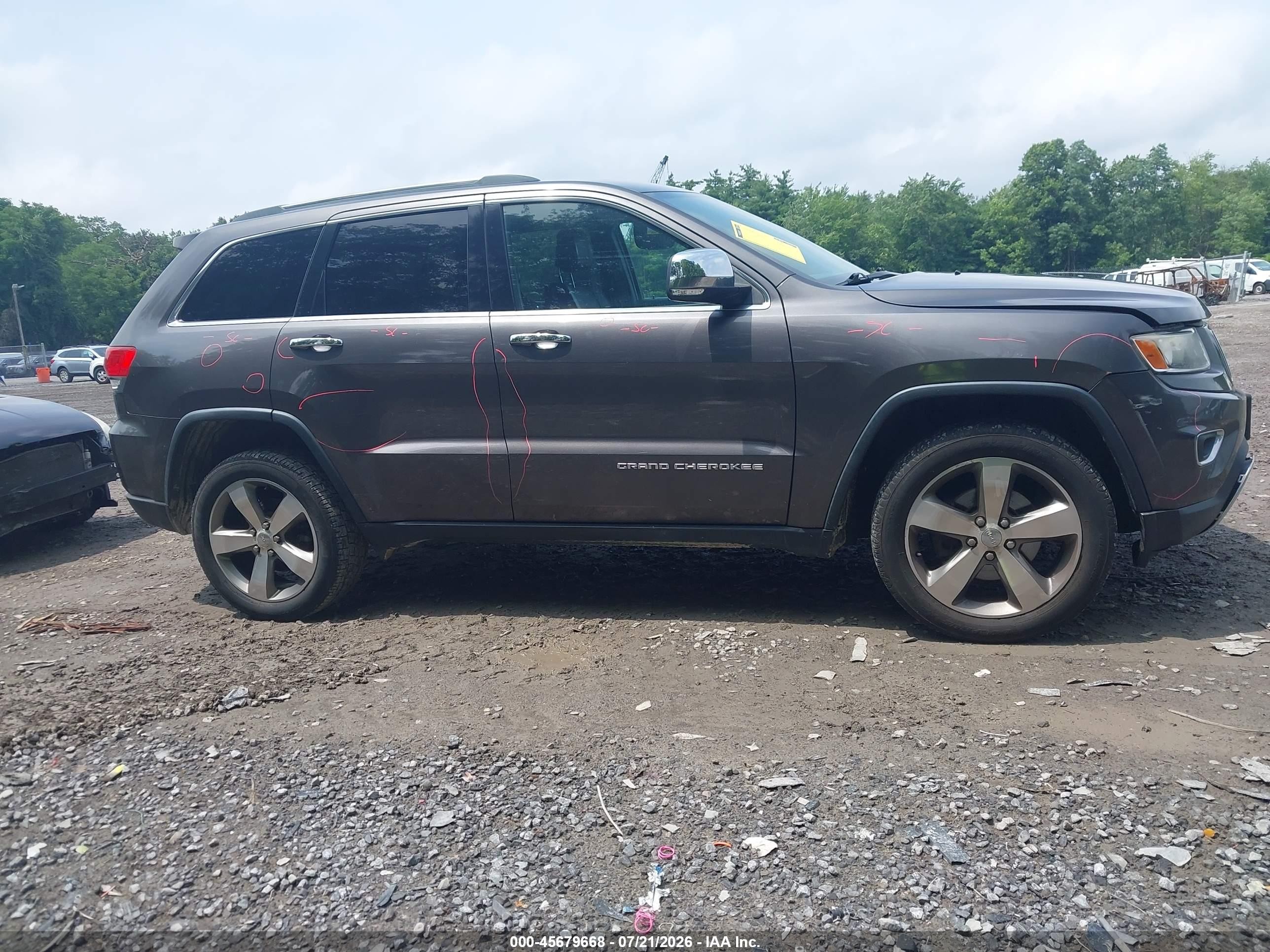 2014 Jeep Grand Cherokee Limited Gray vin: 1C4RJFBG2EC134726