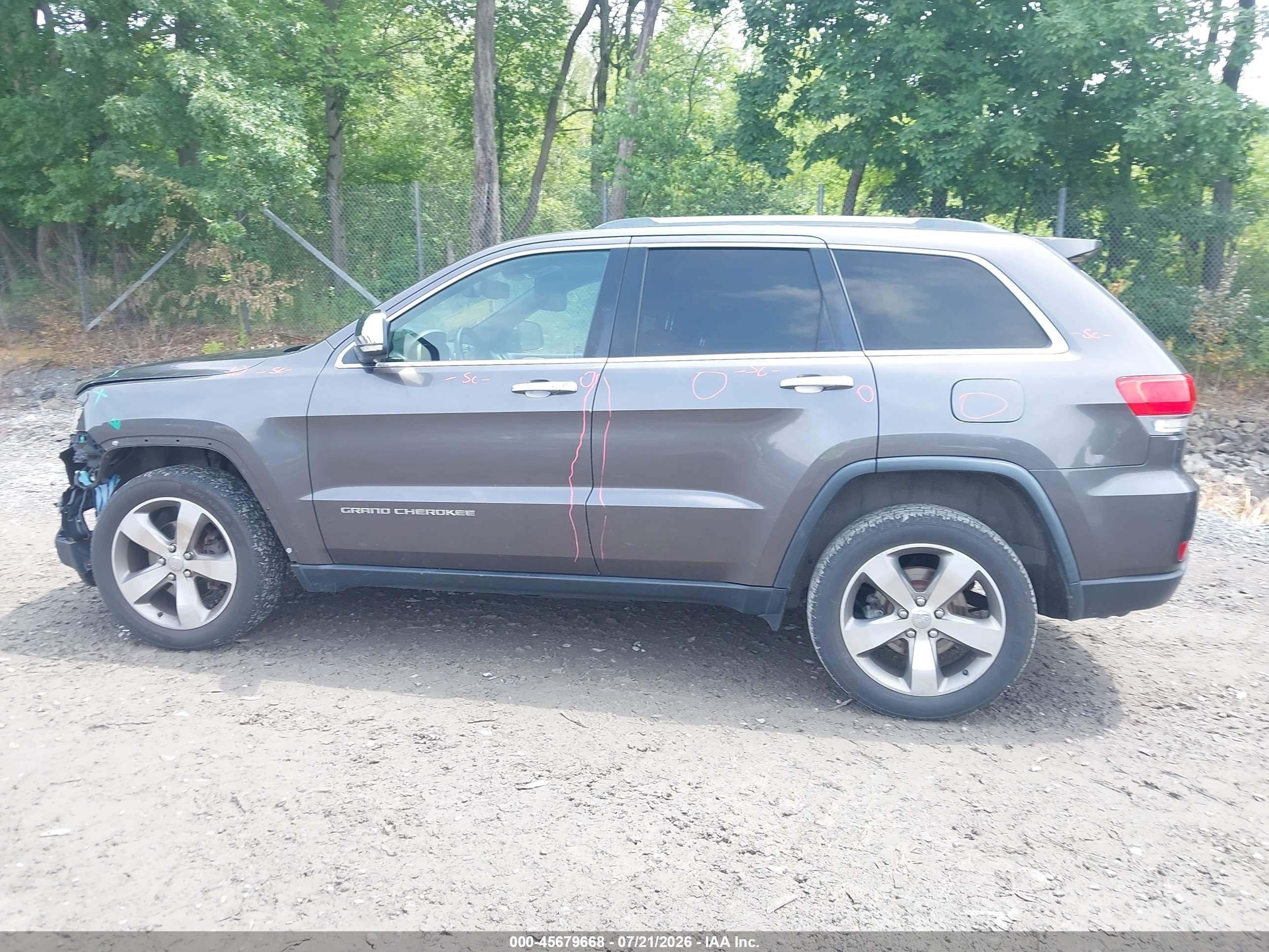 2014 Jeep Grand Cherokee Limited Gray vin: 1C4RJFBG2EC134726