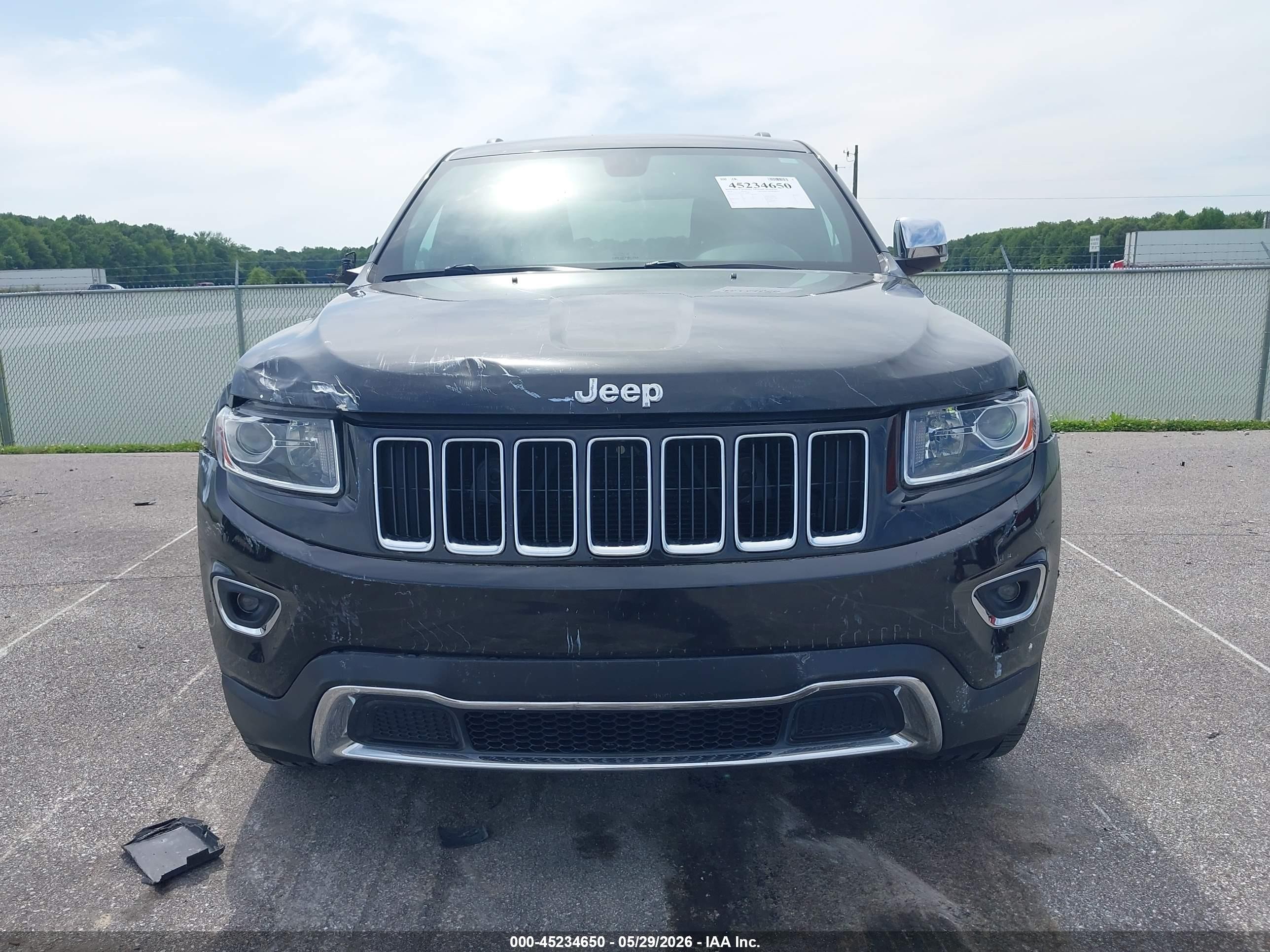 2014 Jeep Grand Cherokee Limited Black vin: 1C4RJFBG2EC183005