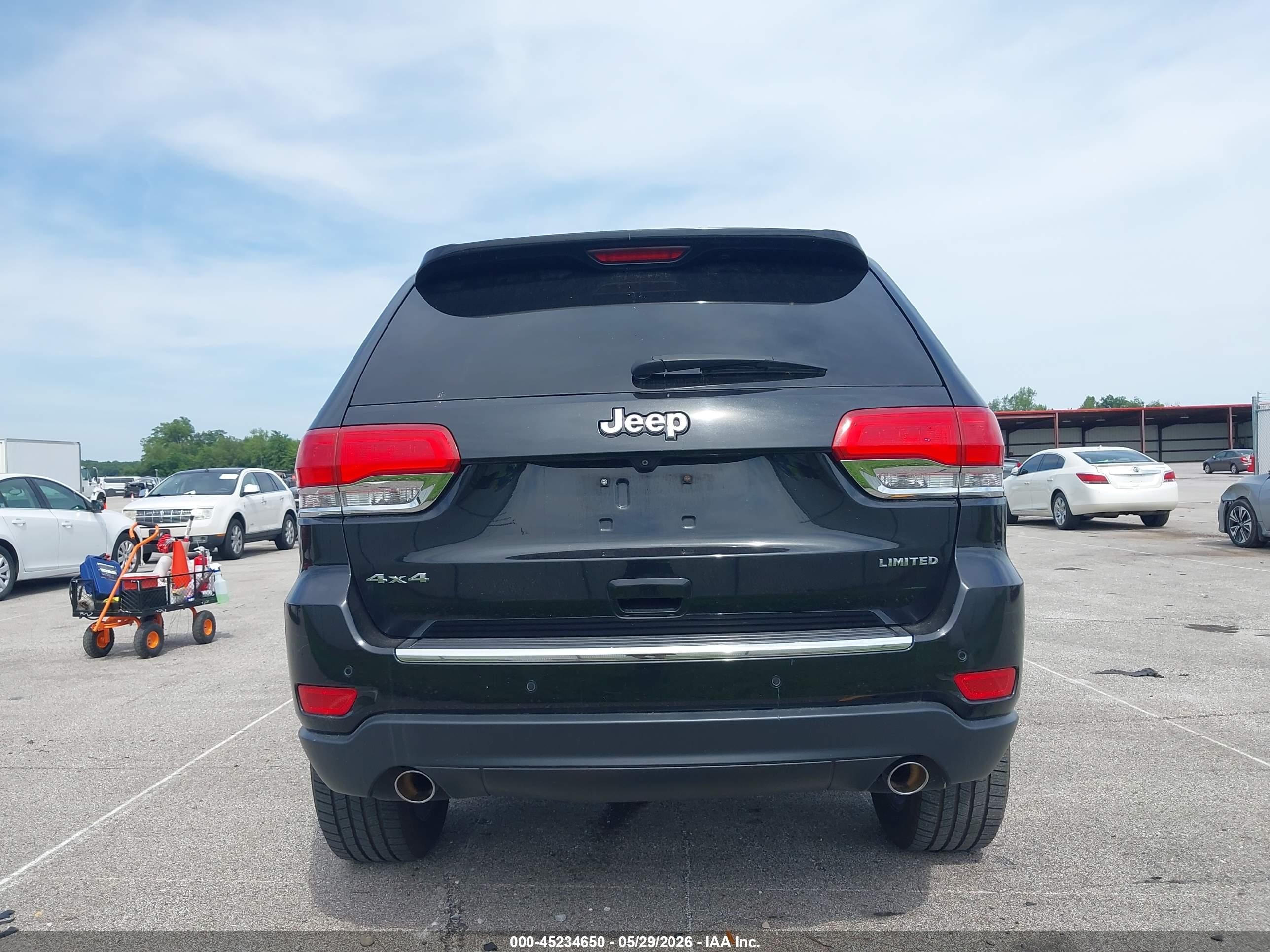 2014 Jeep Grand Cherokee Limited Black vin: 1C4RJFBG2EC183005