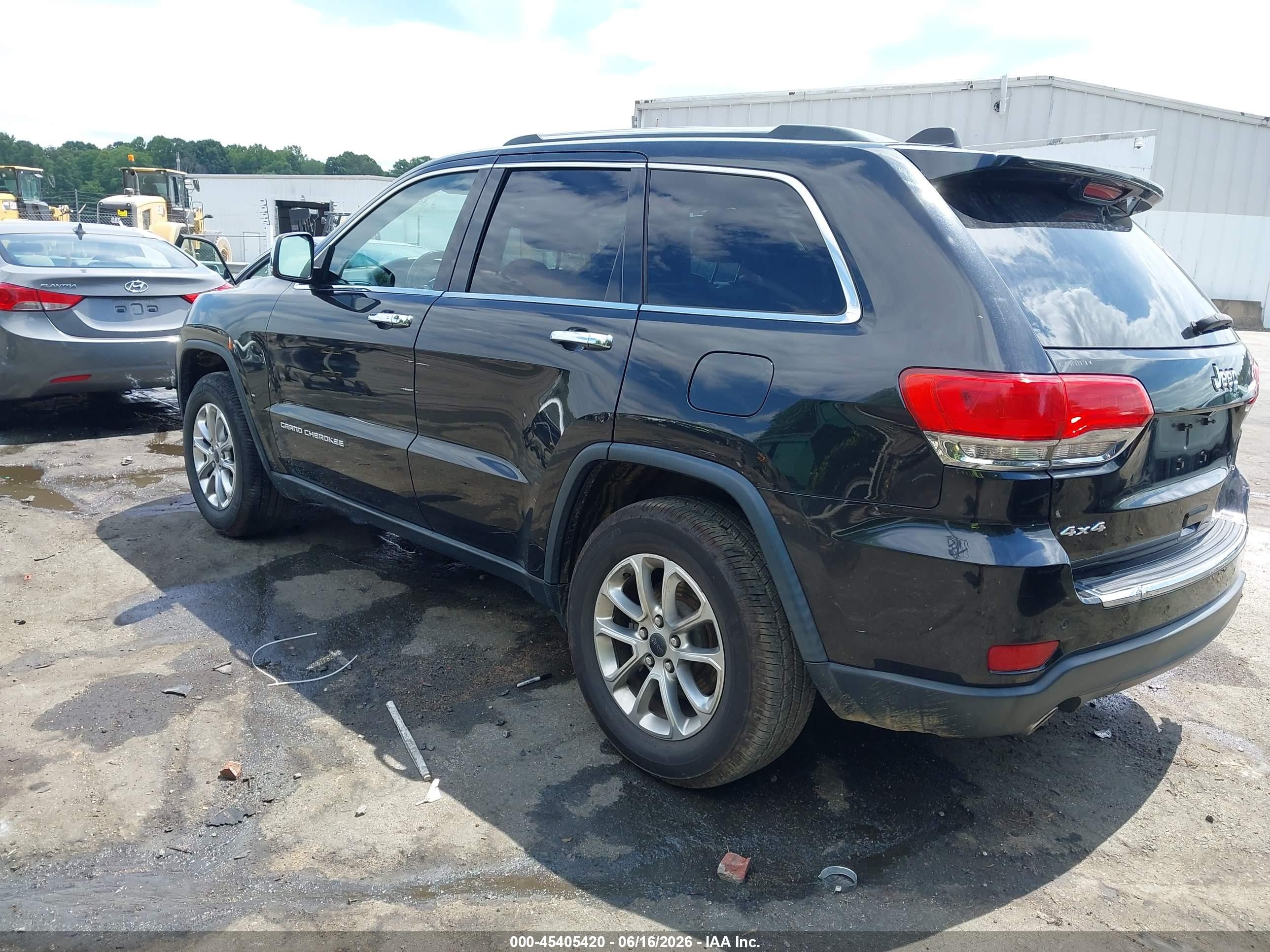 2014 Jeep Grand Cherokee Limited Black vin: 1C4RJFBG2EC190133