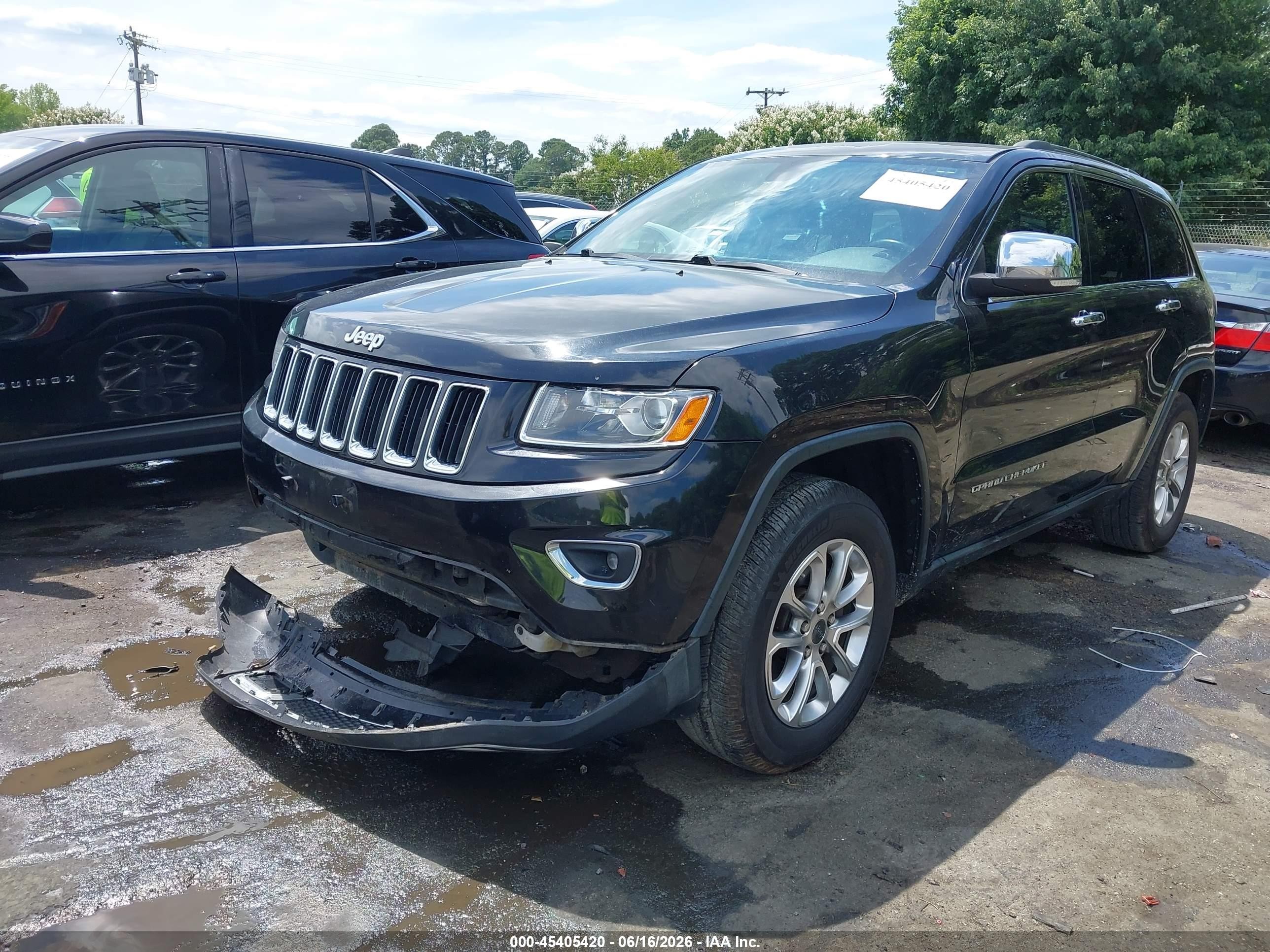 2014 Jeep Grand Cherokee Limited Black vin: 1C4RJFBG2EC190133