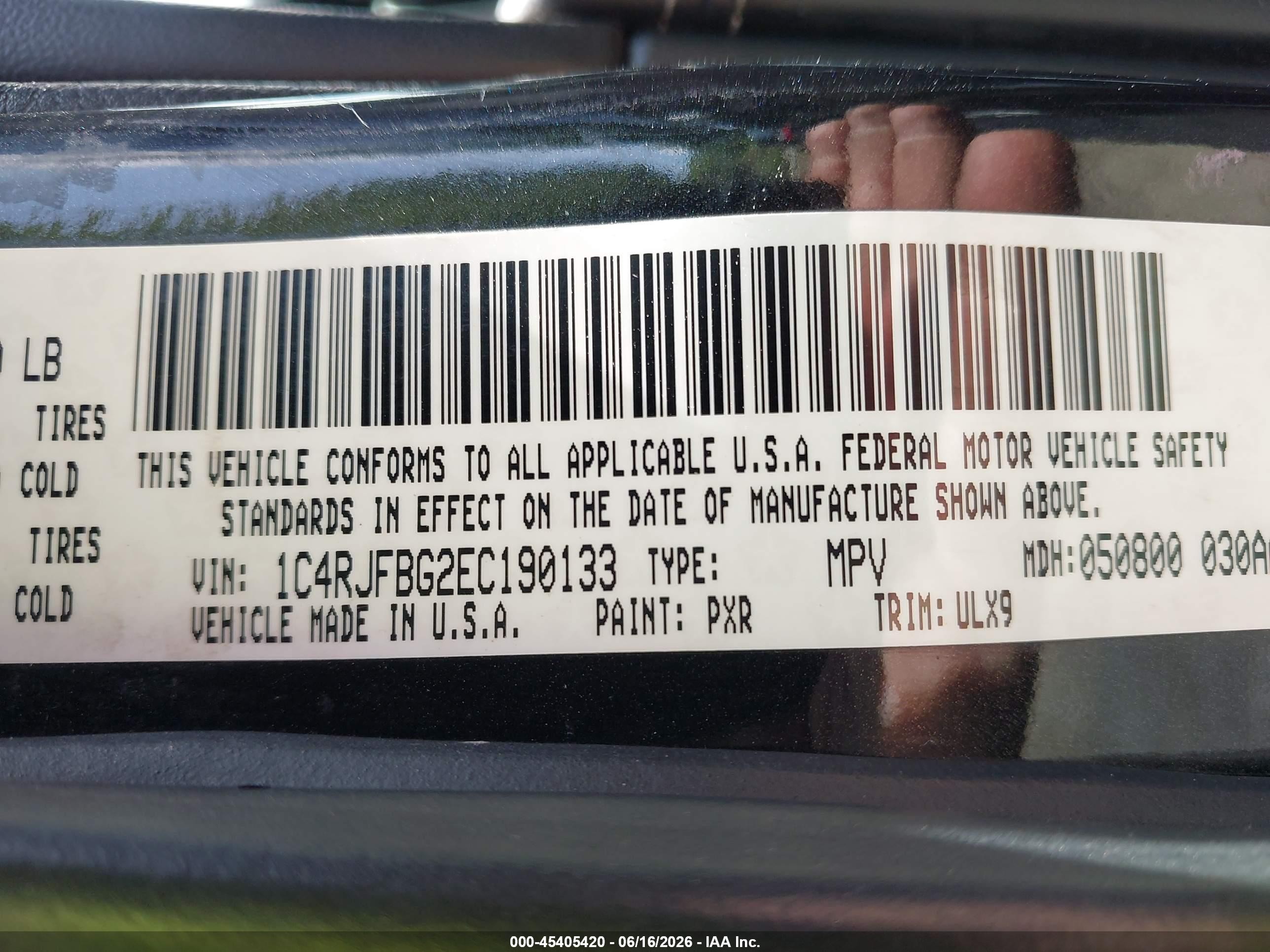 2014 Jeep Grand Cherokee Limited Black vin: 1C4RJFBG2EC190133