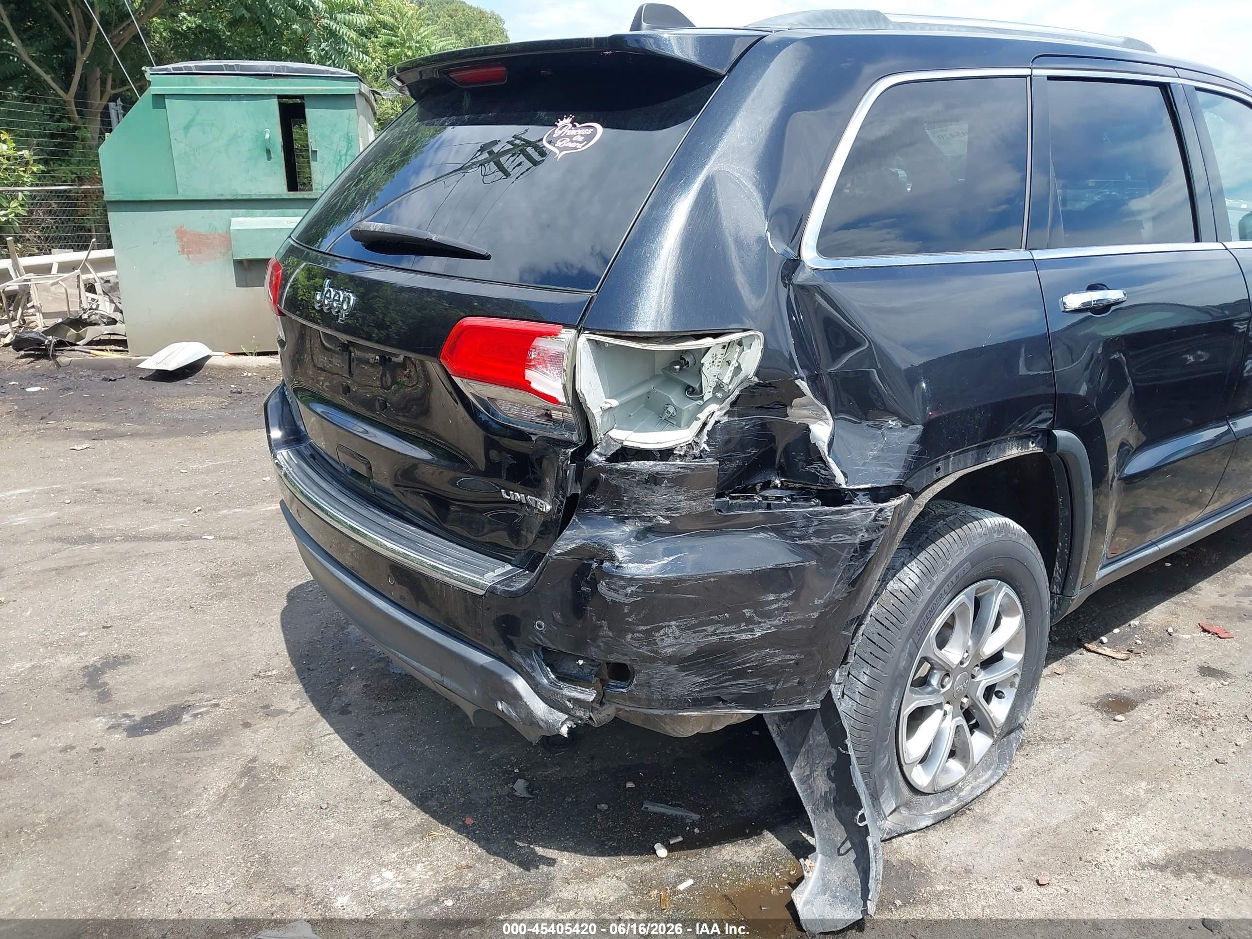 2014 Jeep Grand Cherokee Limited Black vin: 1C4RJFBG2EC190133
