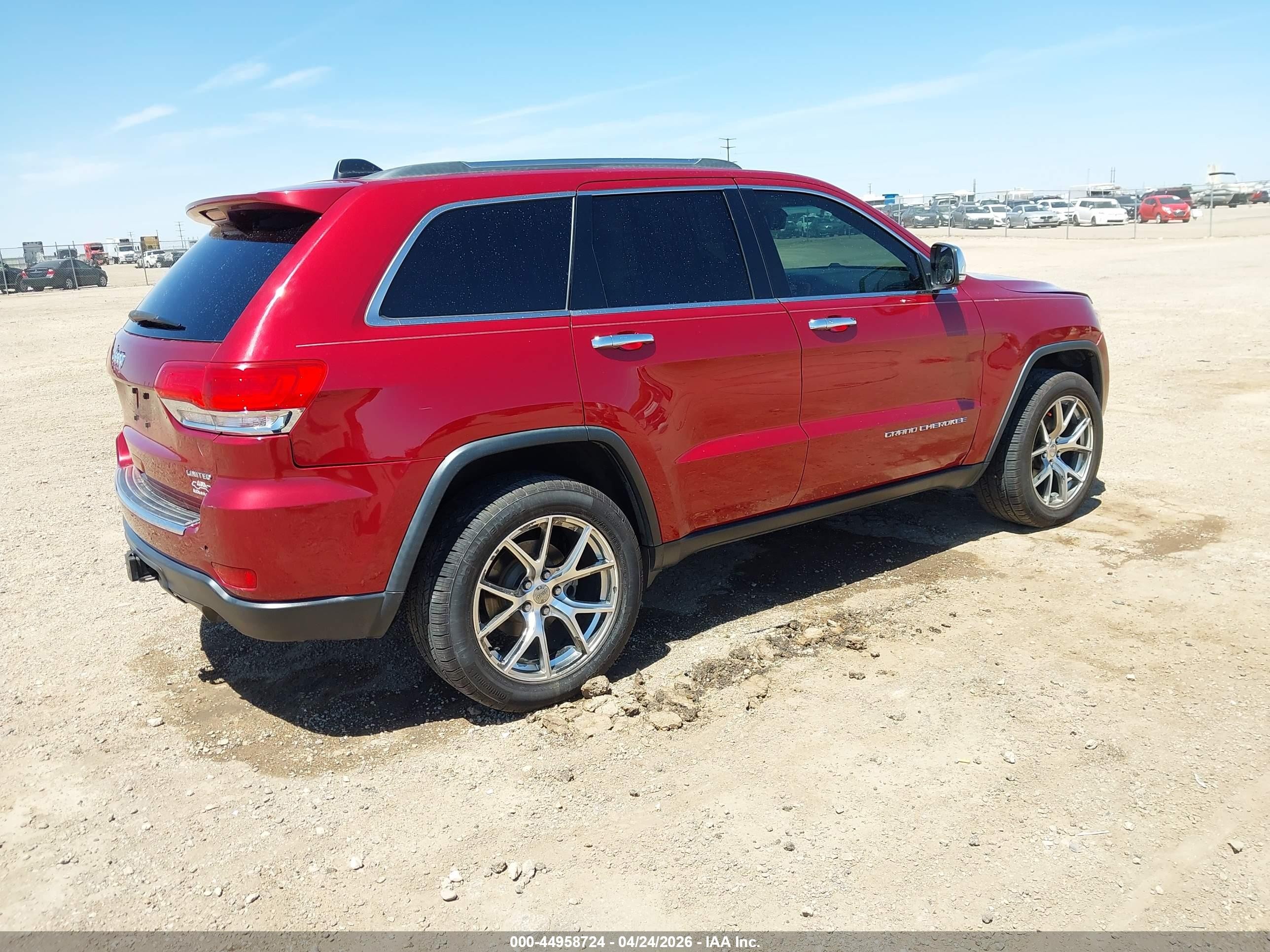 2014 Jeep Grand Cherokee Limited Red vin: 1C4RJFBG2EC215919