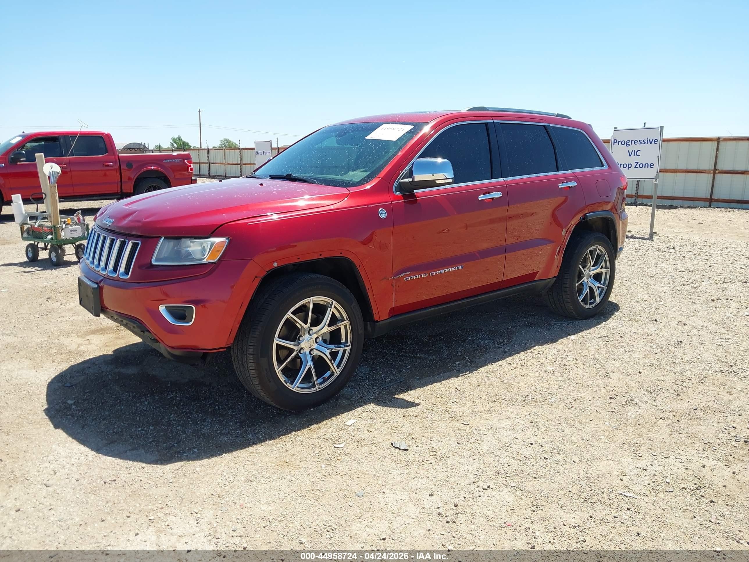 2014 Jeep Grand Cherokee Limited Red vin: 1C4RJFBG2EC215919