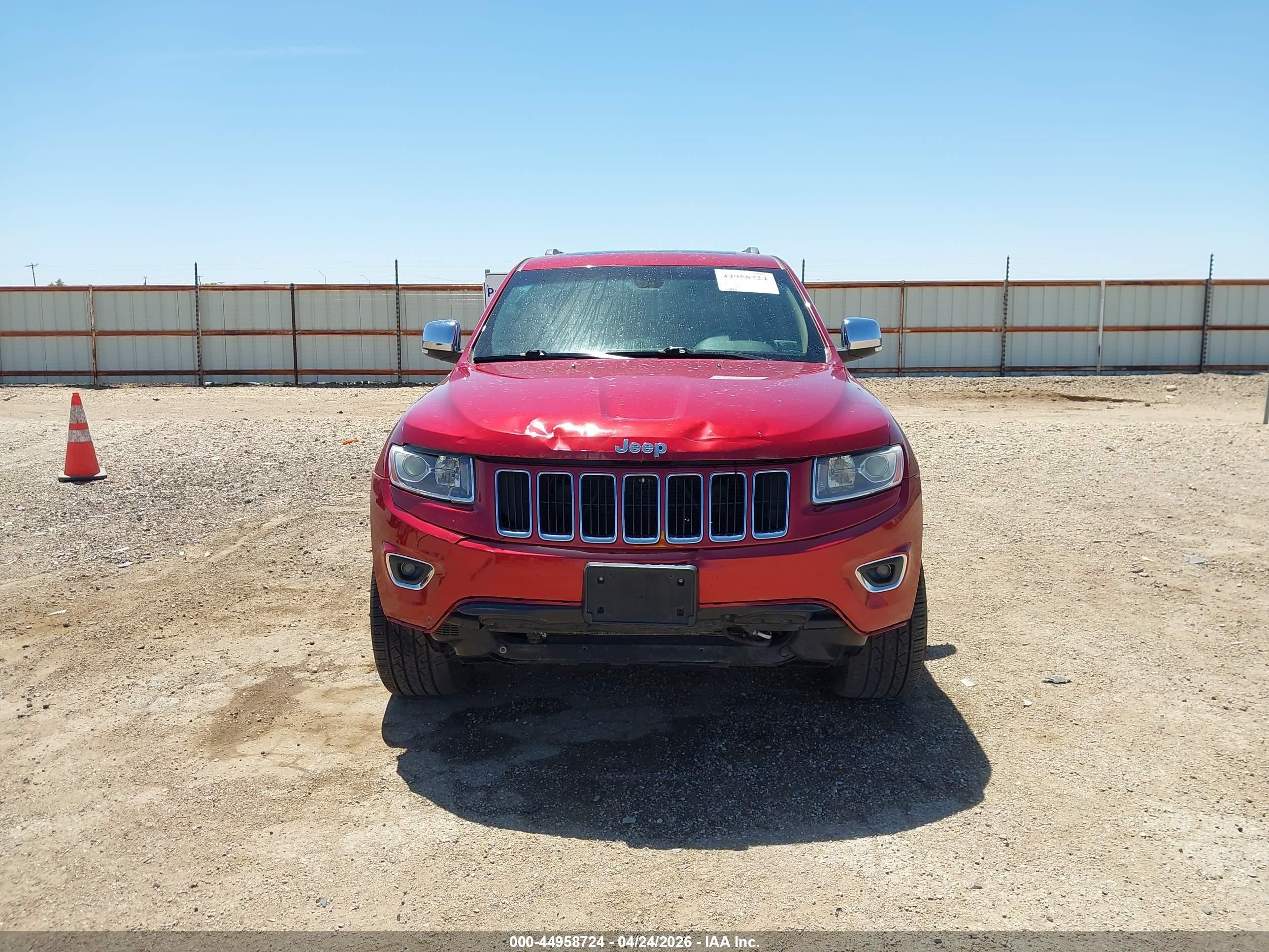 2014 Jeep Grand Cherokee Limited Red vin: 1C4RJFBG2EC215919