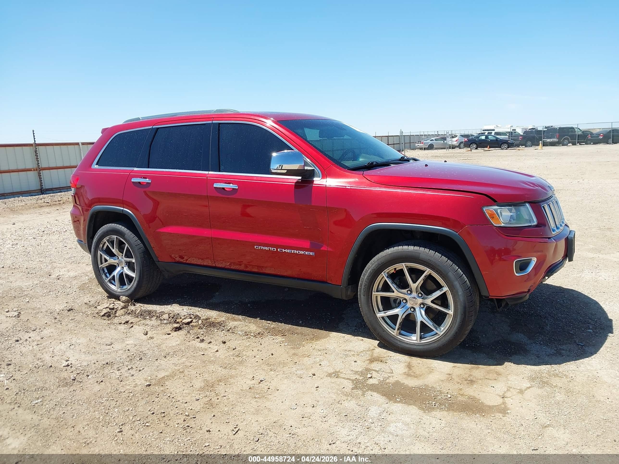 2014 Jeep Grand Cherokee Limited Red vin: 1C4RJFBG2EC215919