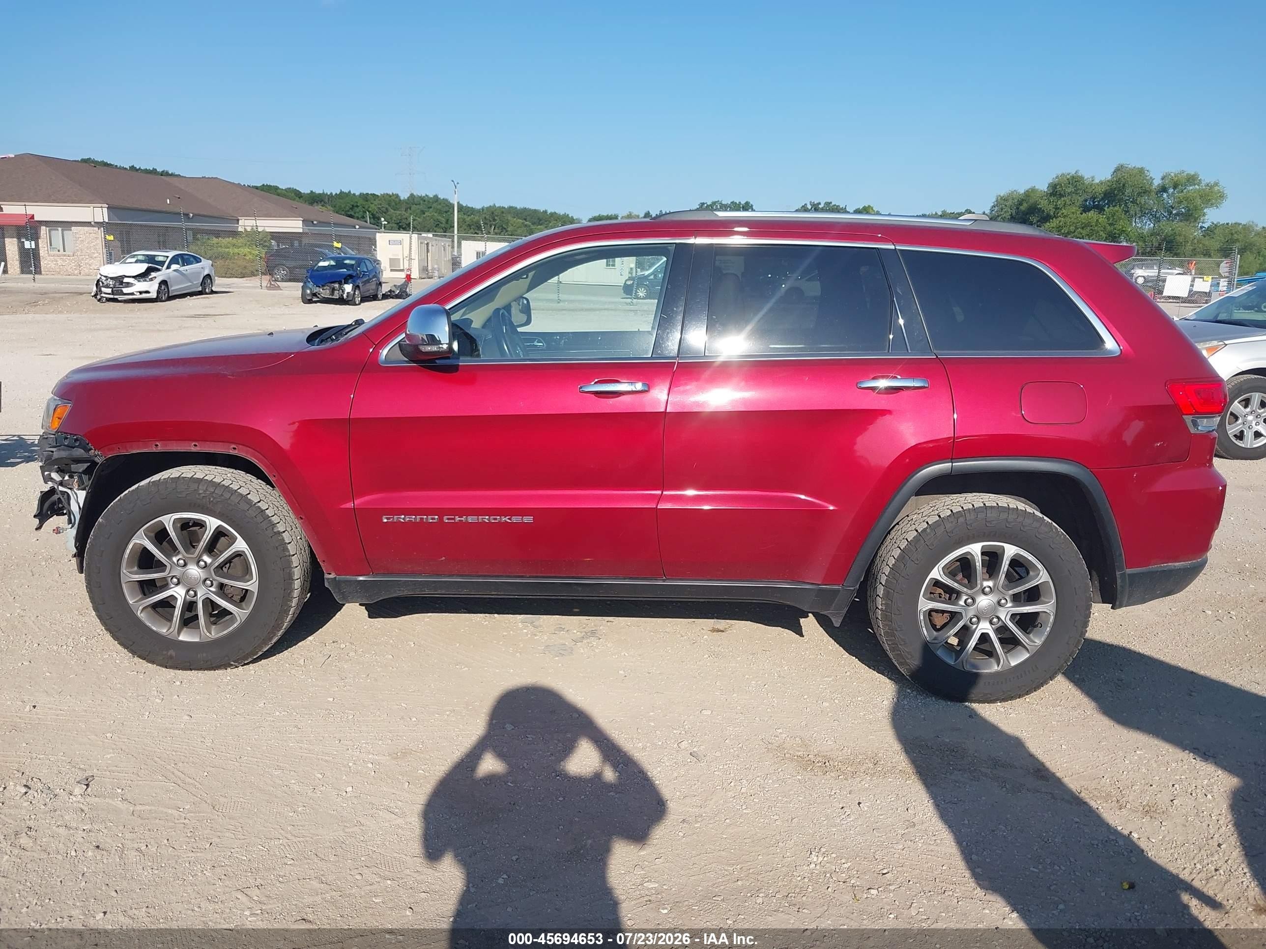 2014 Jeep Grand Cherokee Limited Red vin: 1C4RJFBG2EC241209