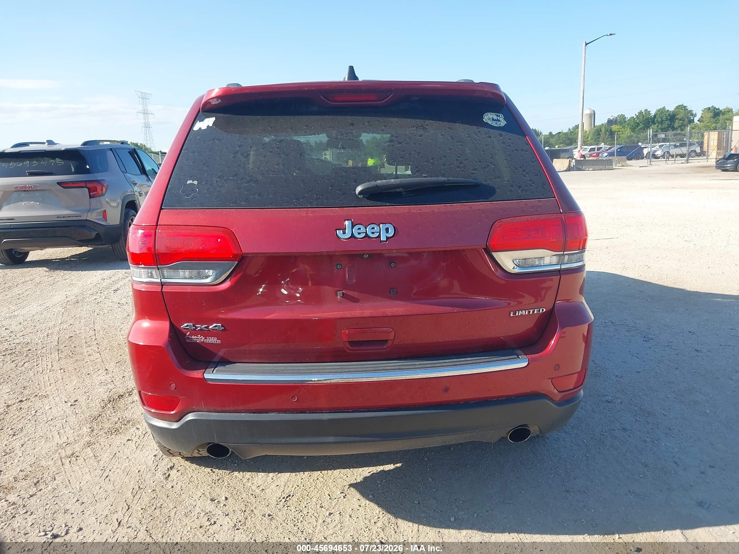 2014 Jeep Grand Cherokee Limited Red vin: 1C4RJFBG2EC241209