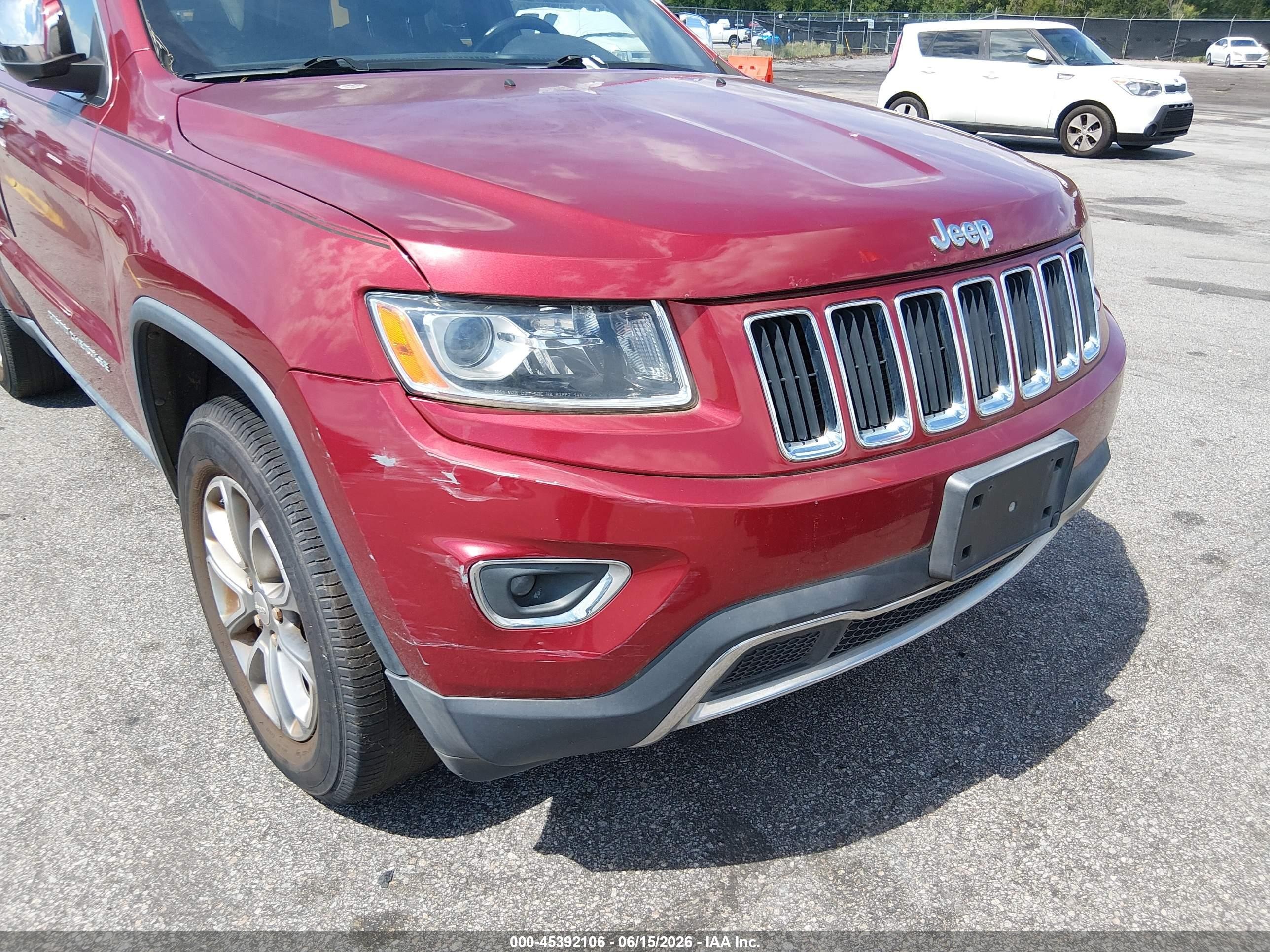 2014 Jeep Grand Cherokee Limited Red vin: 1C4RJFBG2EC294332