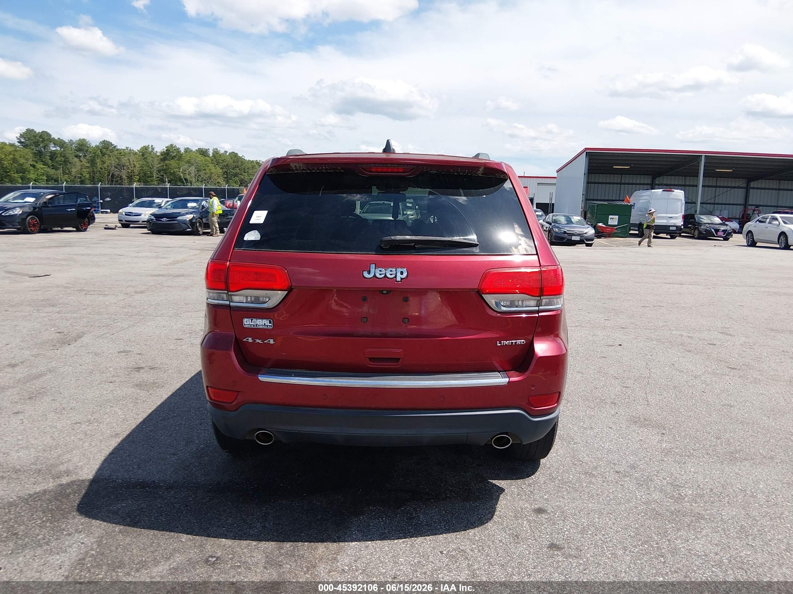 2014 Jeep Grand Cherokee Limited Red vin: 1C4RJFBG2EC294332