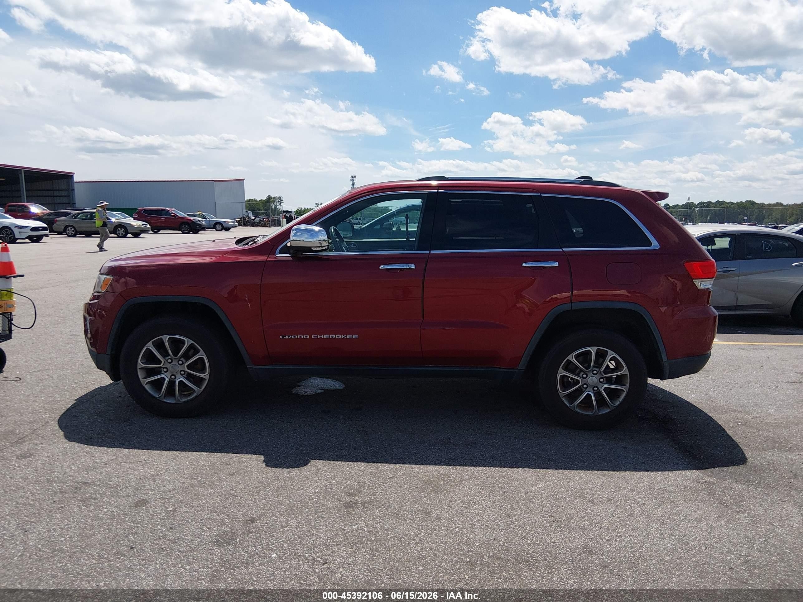 2014 Jeep Grand Cherokee Limited Red vin: 1C4RJFBG2EC294332