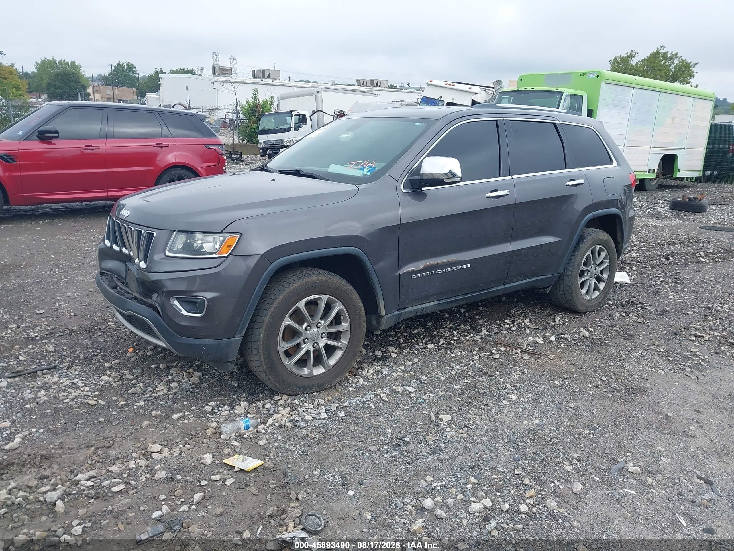 2014 Jeep Grand Cherokee Limited Gray vin: 1C4RJFBG2EC355212