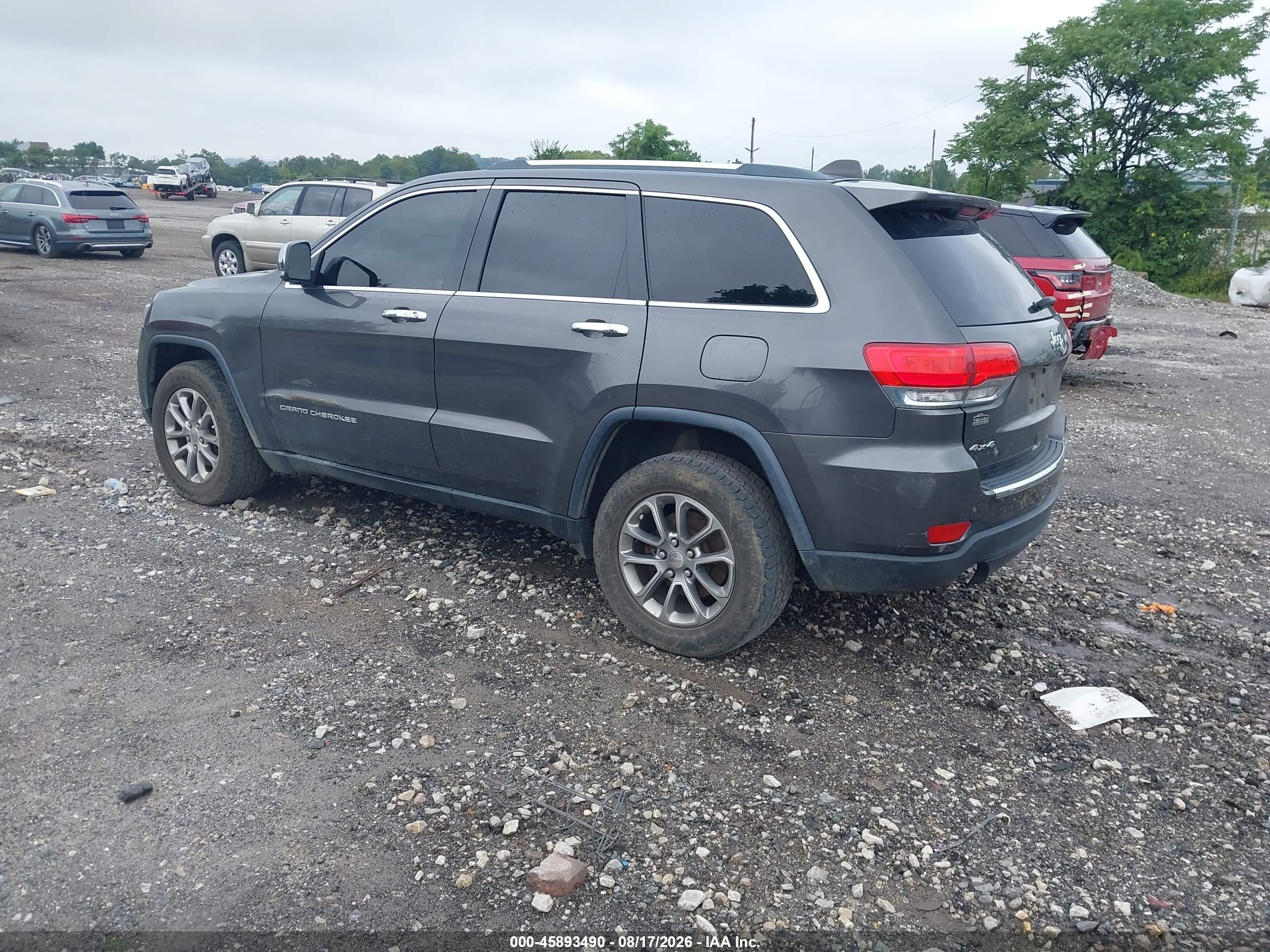 2014 Jeep Grand Cherokee Limited Gray vin: 1C4RJFBG2EC355212
