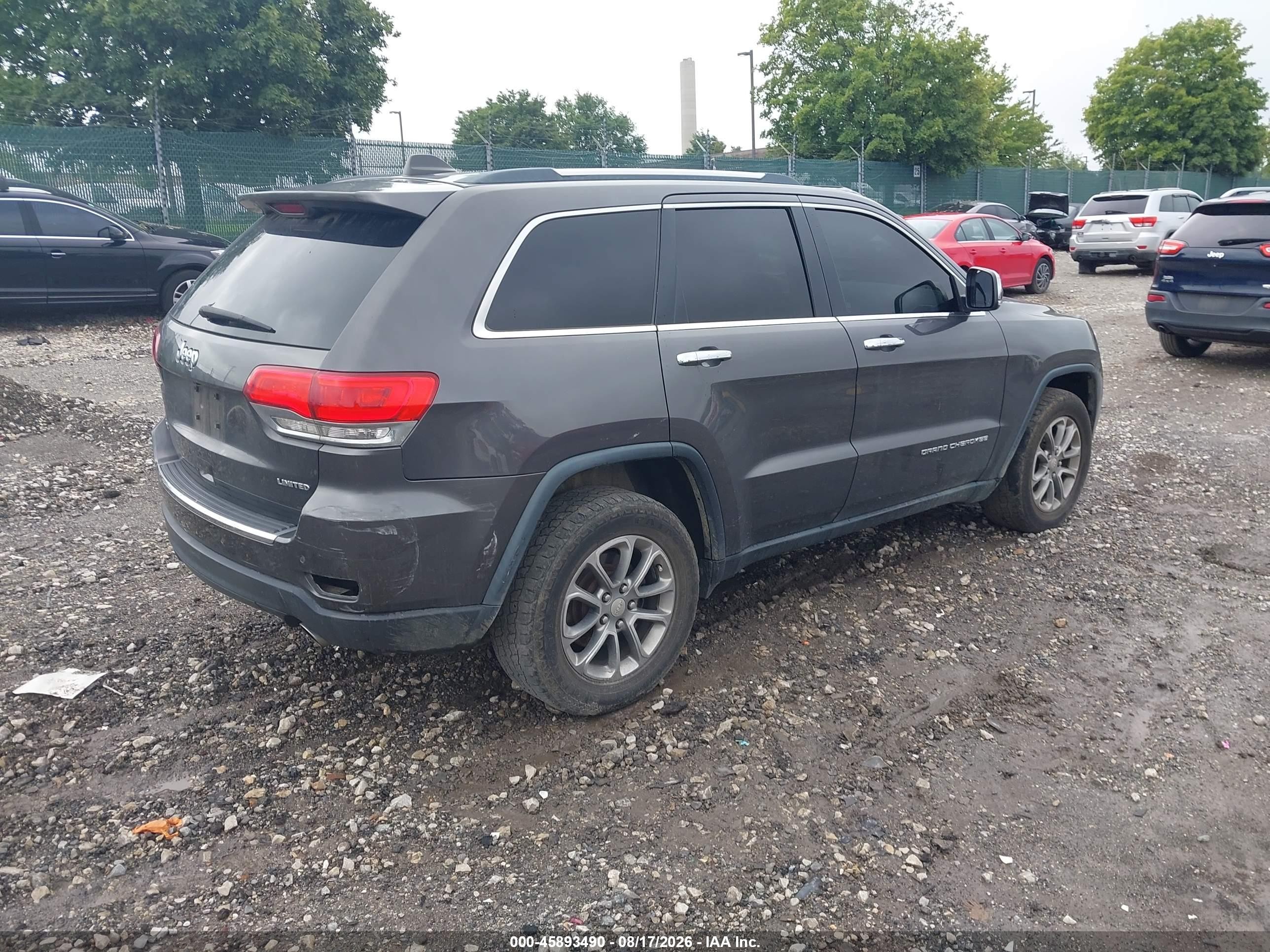 2014 Jeep Grand Cherokee Limited Gray vin: 1C4RJFBG2EC355212