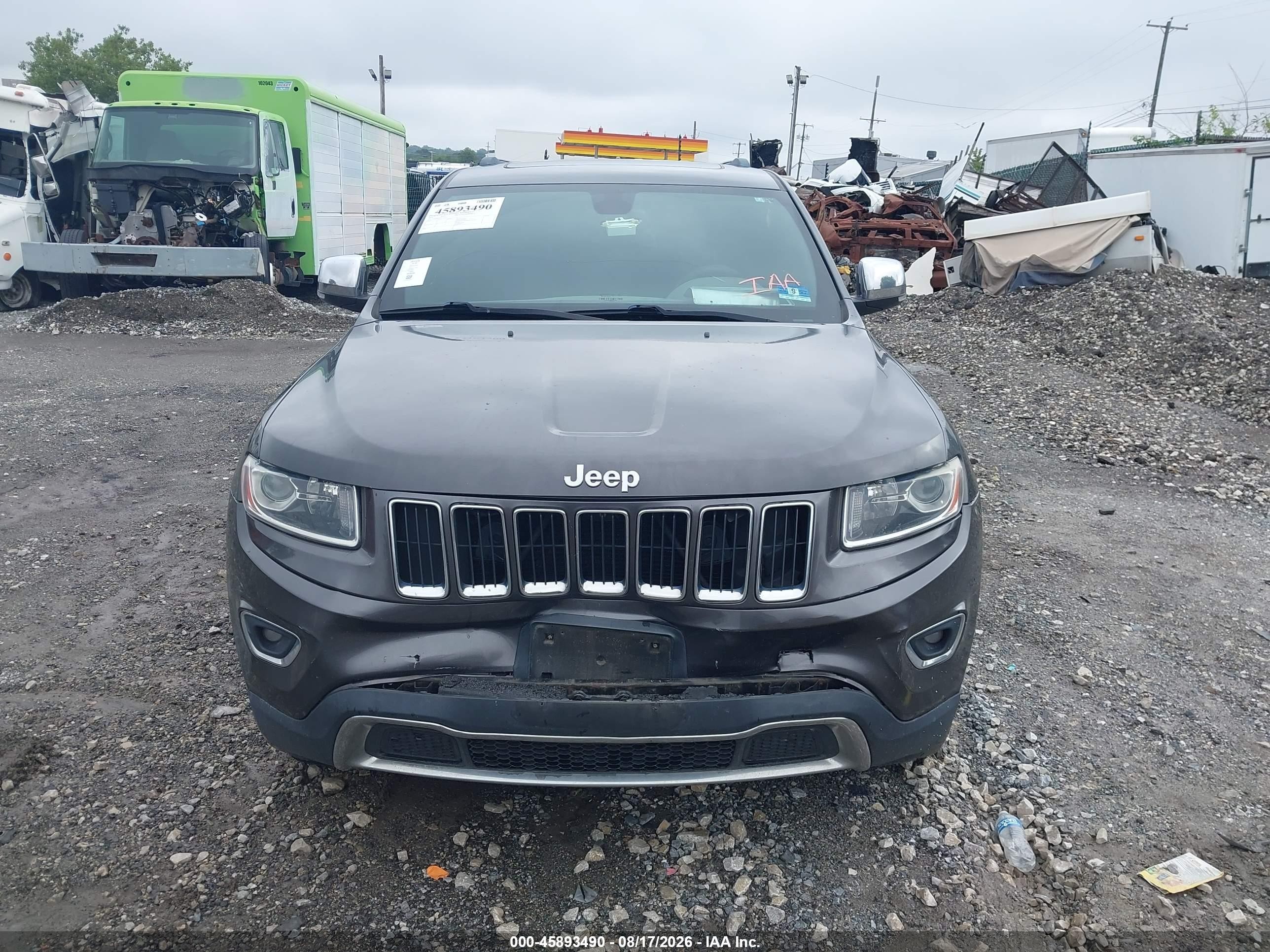 2014 Jeep Grand Cherokee Limited Gray vin: 1C4RJFBG2EC355212