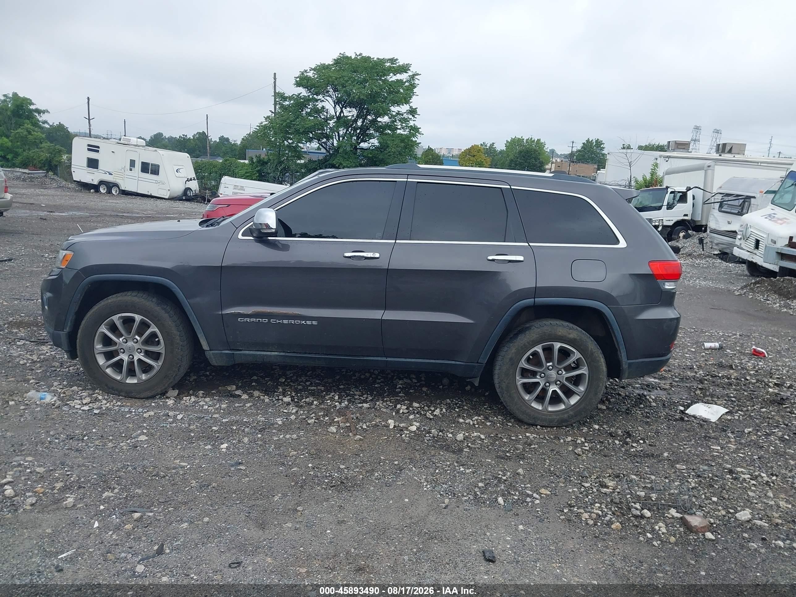 2014 Jeep Grand Cherokee Limited Gray vin: 1C4RJFBG2EC355212
