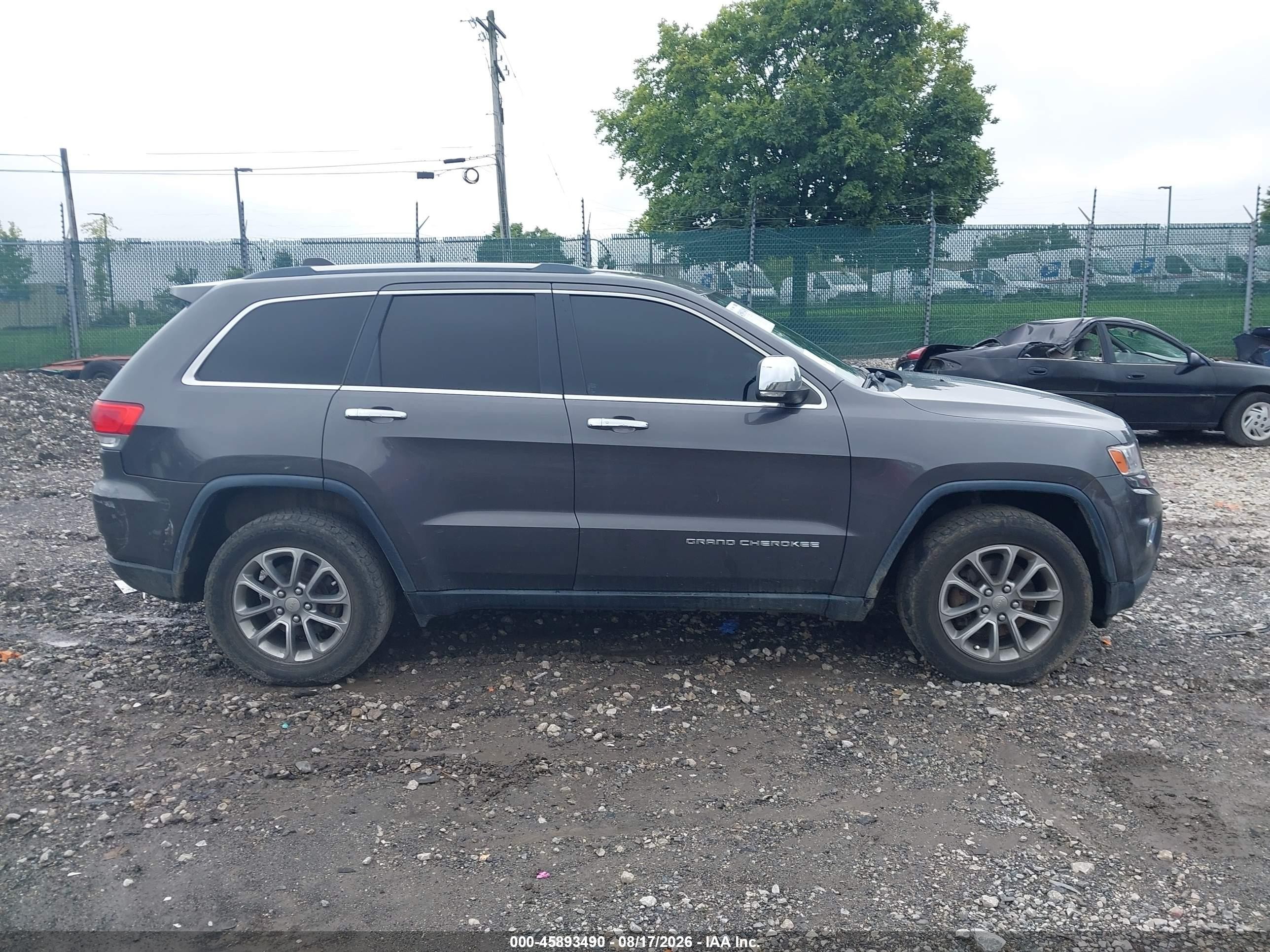 2014 Jeep Grand Cherokee Limited Gray vin: 1C4RJFBG2EC355212