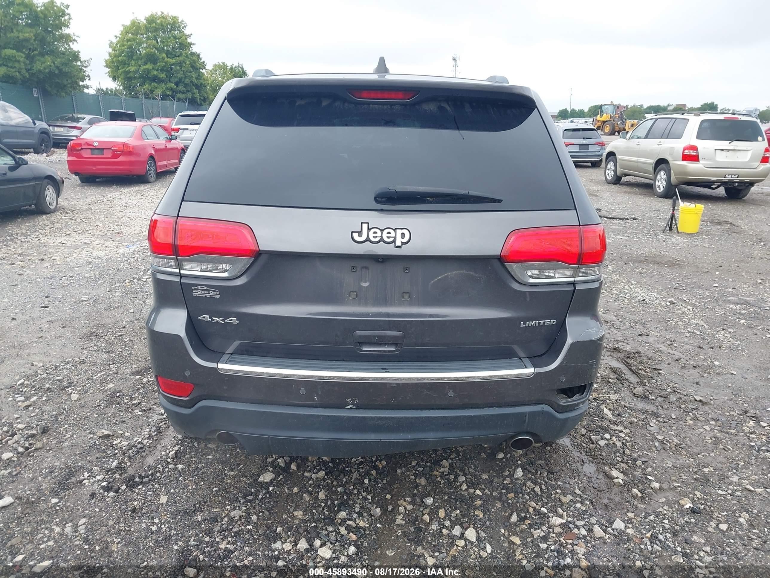 2014 Jeep Grand Cherokee Limited Gray vin: 1C4RJFBG2EC355212