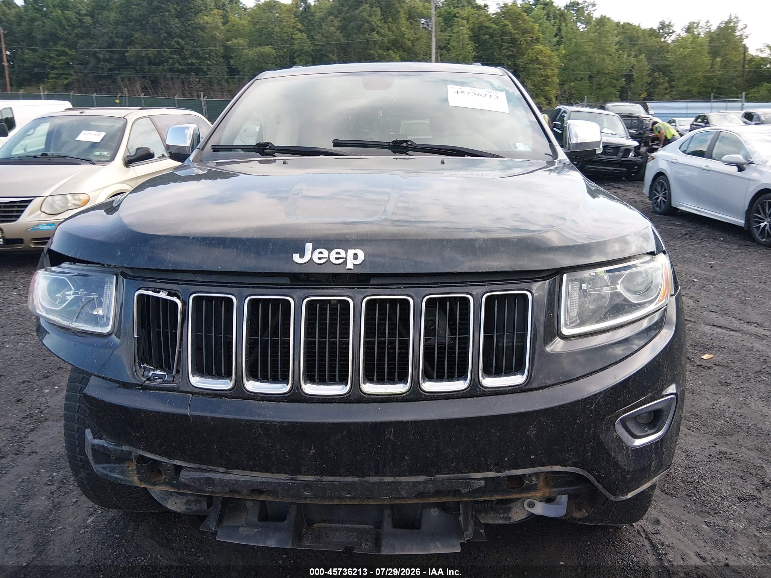 2014 Jeep Grand Cherokee Limited Black vin: 1C4RJFBG2EC373290