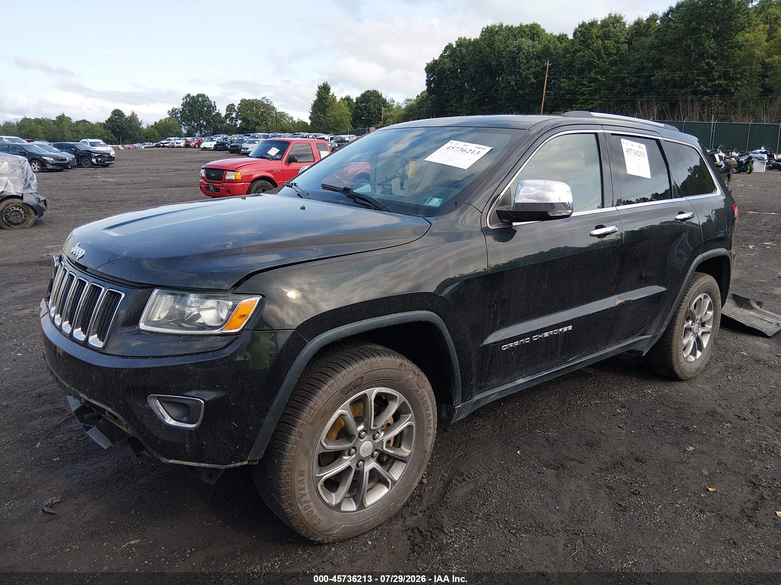 2014 Jeep Grand Cherokee Limited Black vin: 1C4RJFBG2EC373290