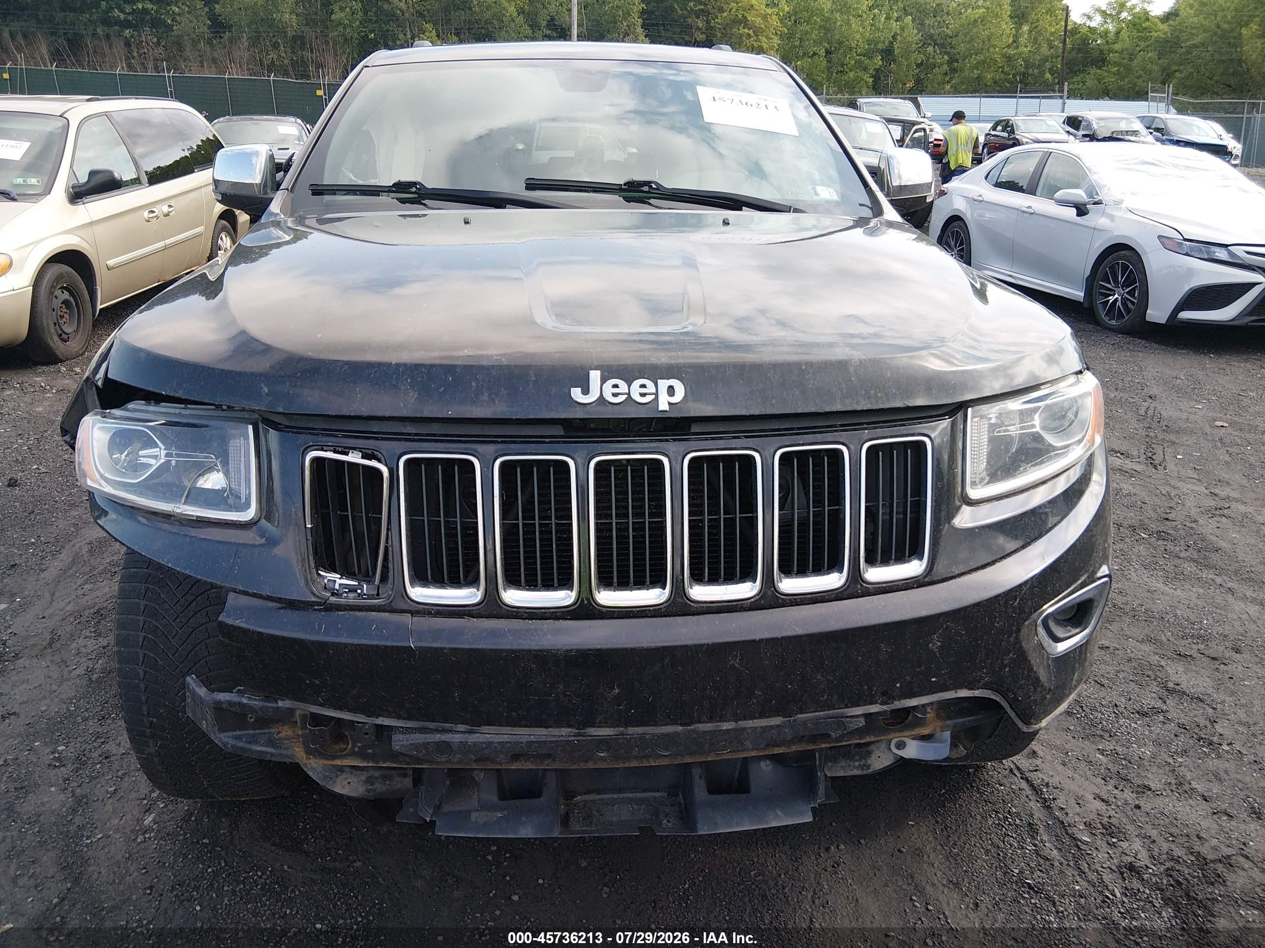 2014 Jeep Grand Cherokee Limited Black vin: 1C4RJFBG2EC373290