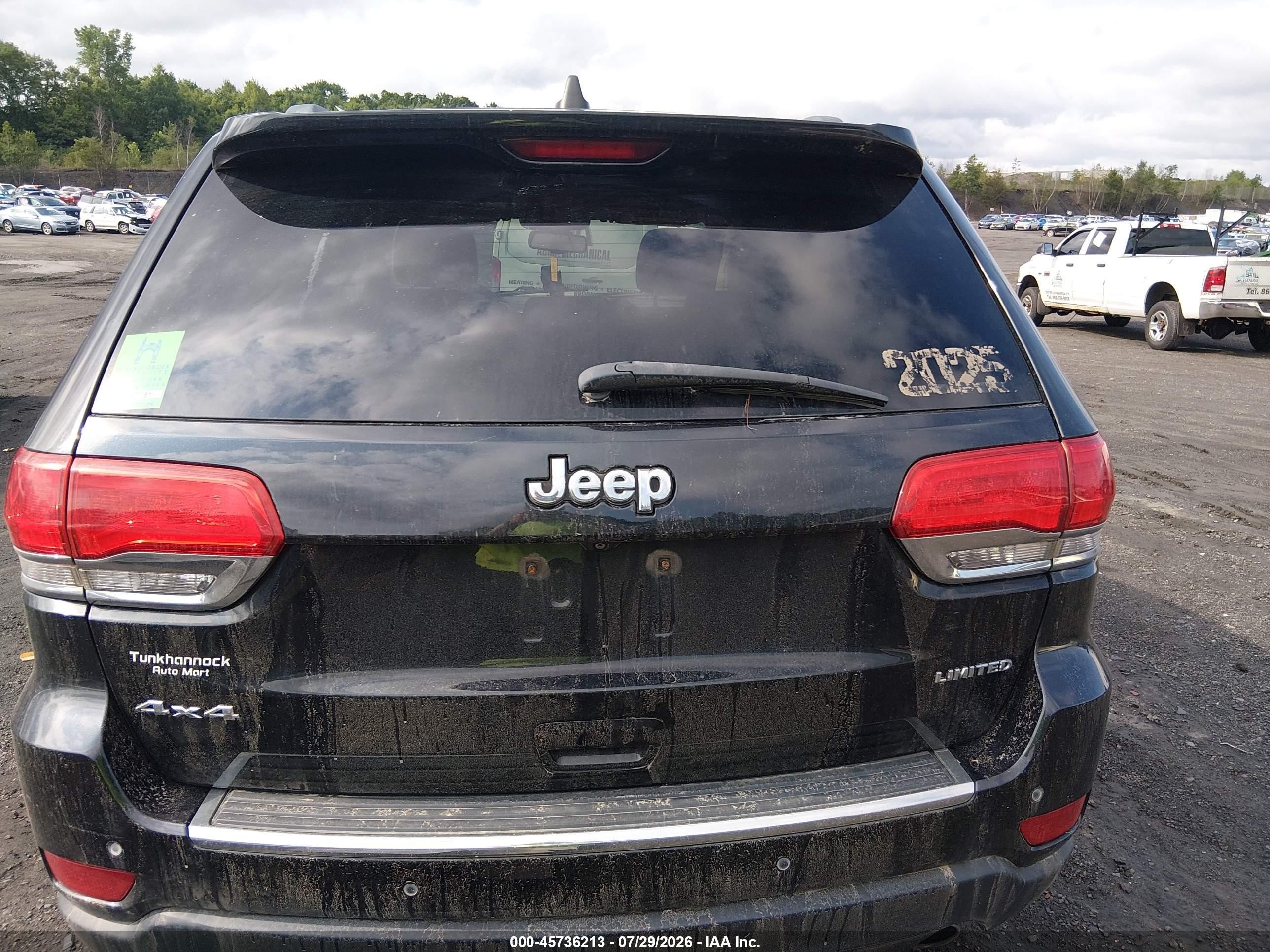 2014 Jeep Grand Cherokee Limited Black vin: 1C4RJFBG2EC373290