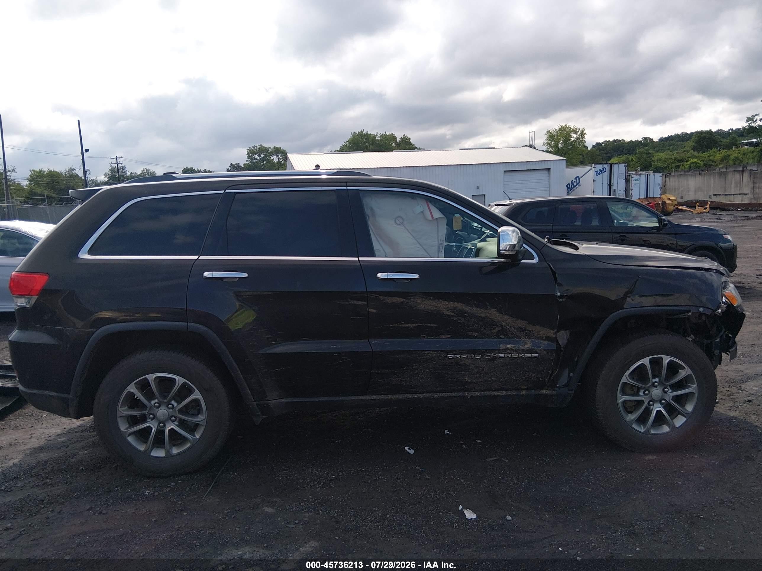 2014 Jeep Grand Cherokee Limited Black vin: 1C4RJFBG2EC373290
