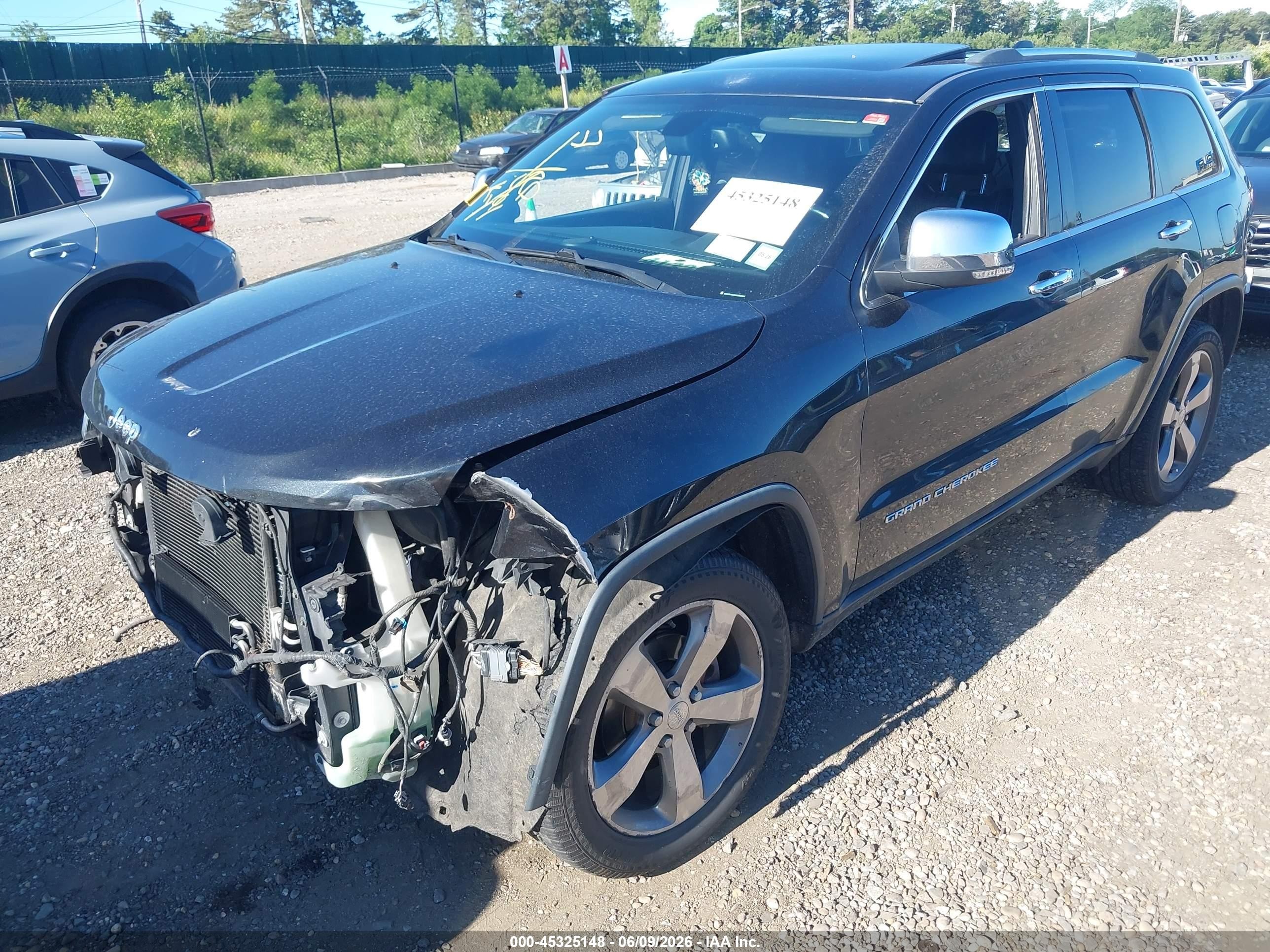 2014 Jeep Grand Cherokee Limited Black vin: 1C4RJFBG2EC376822