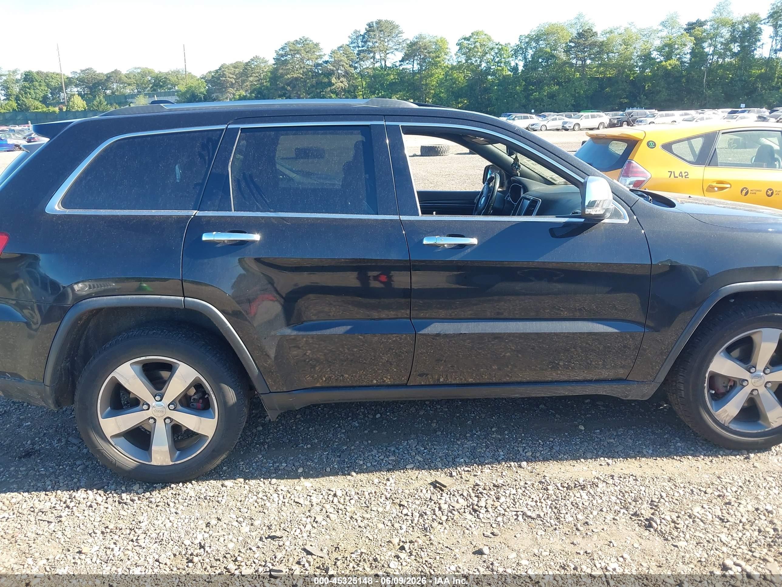 2014 Jeep Grand Cherokee Limited Black vin: 1C4RJFBG2EC376822