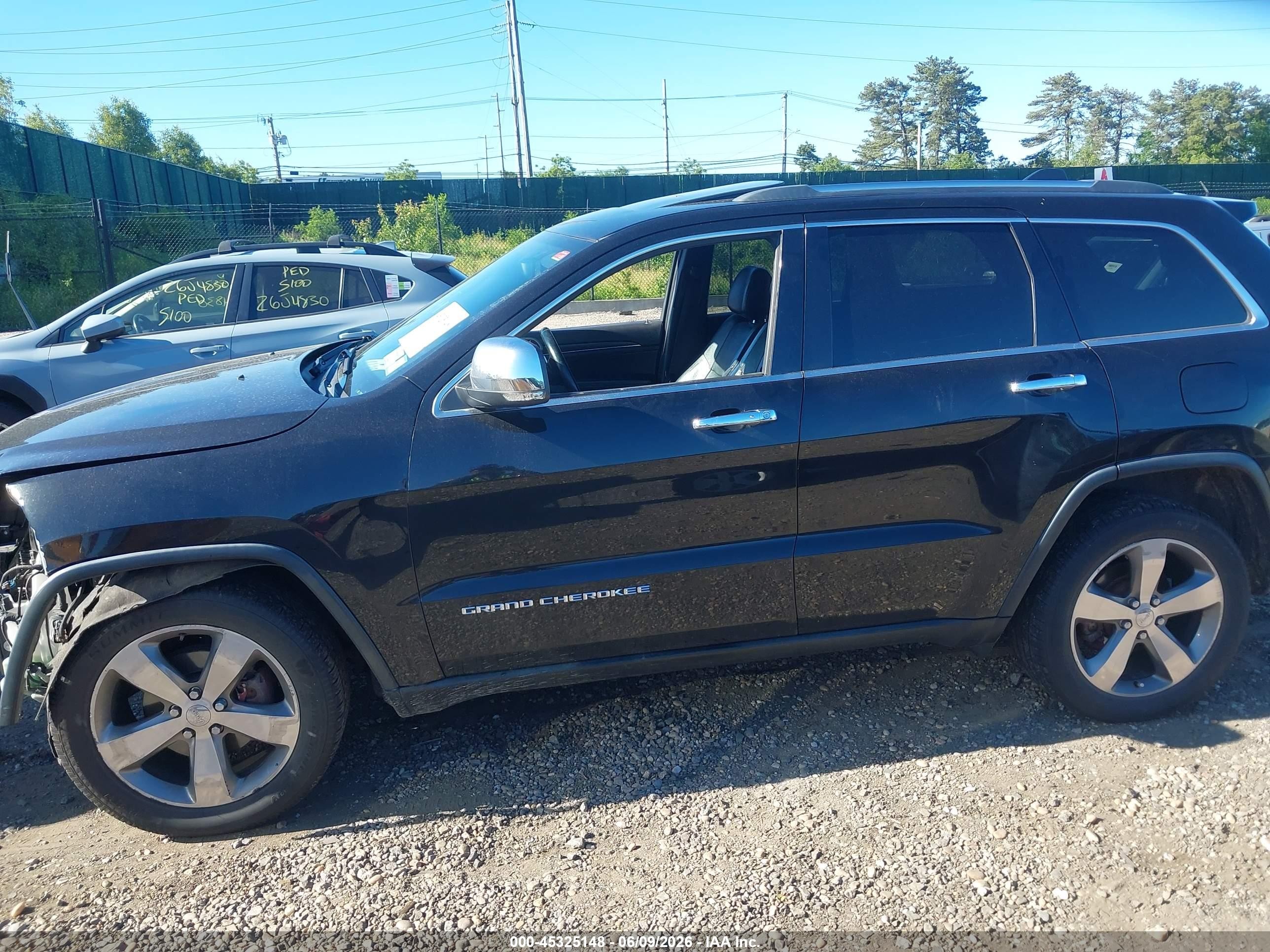2014 Jeep Grand Cherokee Limited Black vin: 1C4RJFBG2EC376822