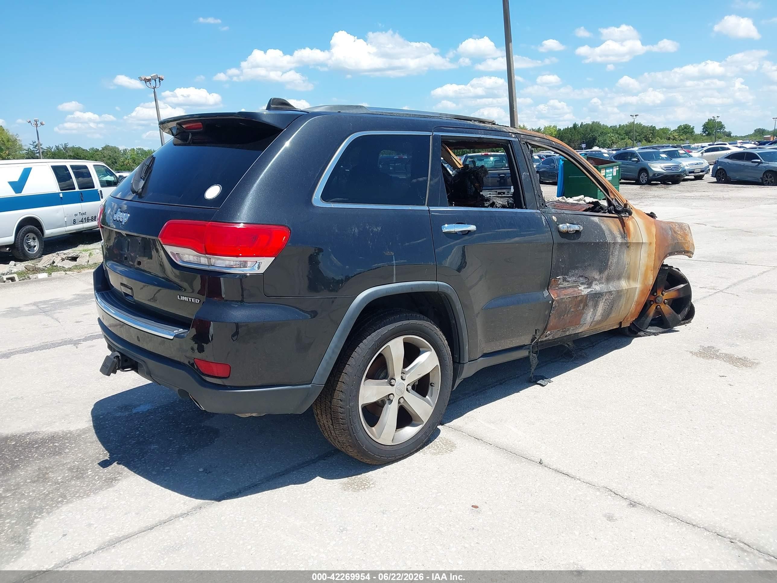 2014 Jeep Grand Cherokee Limited Black vin: 1C4RJFBG2EC379655