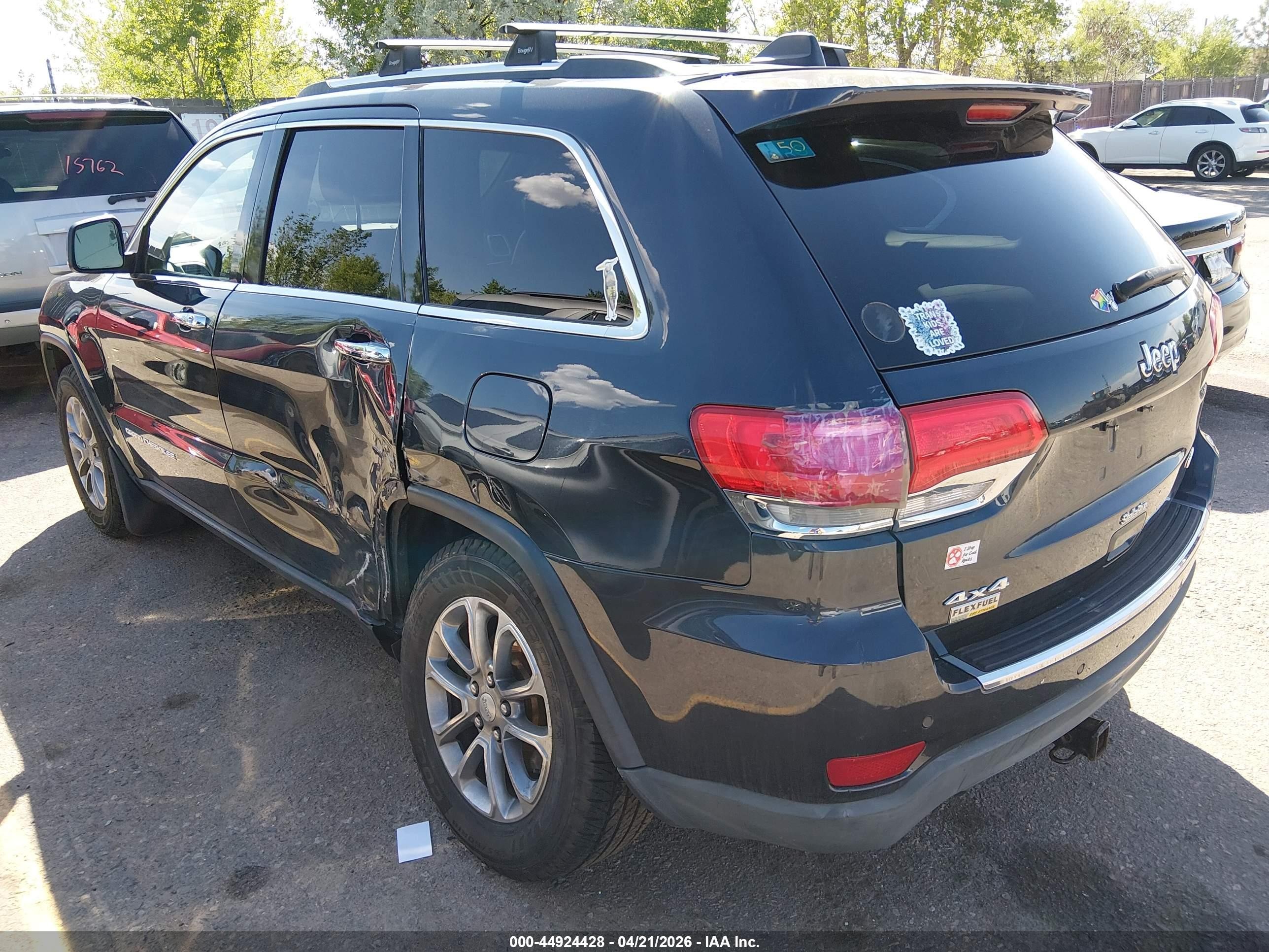 2014 Jeep Grand Cherokee Limited Black vin: 1C4RJFBG2EC411567