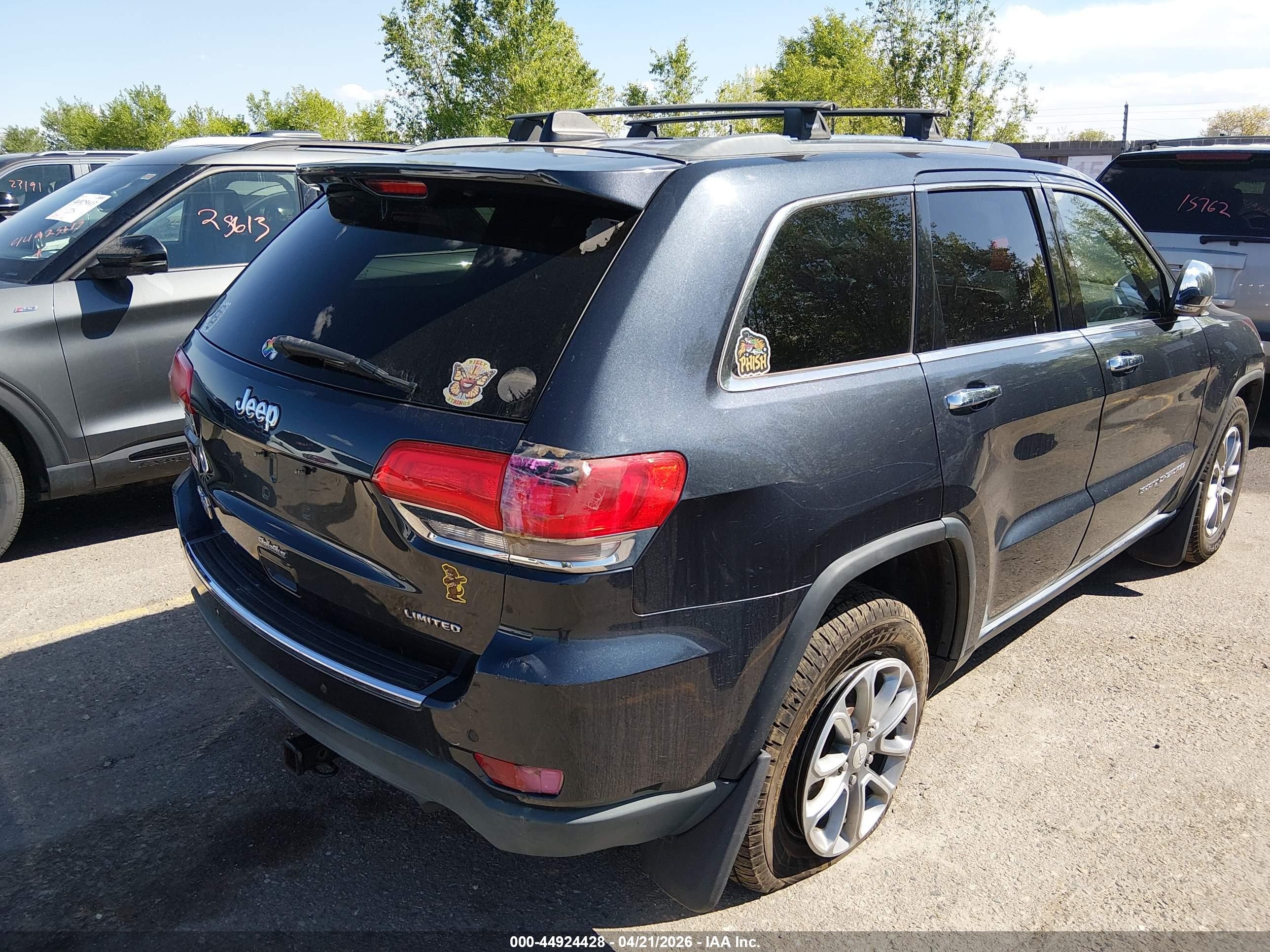 2014 Jeep Grand Cherokee Limited Black vin: 1C4RJFBG2EC411567