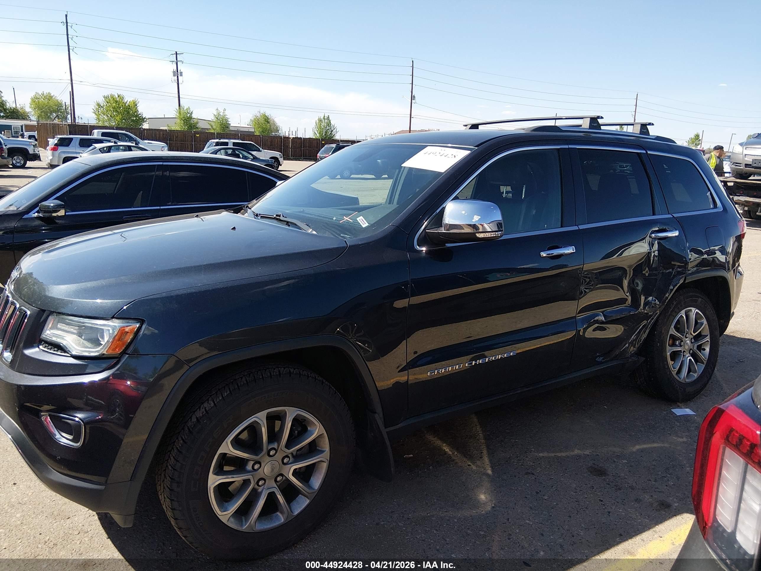 2014 Jeep Grand Cherokee Limited Black vin: 1C4RJFBG2EC411567