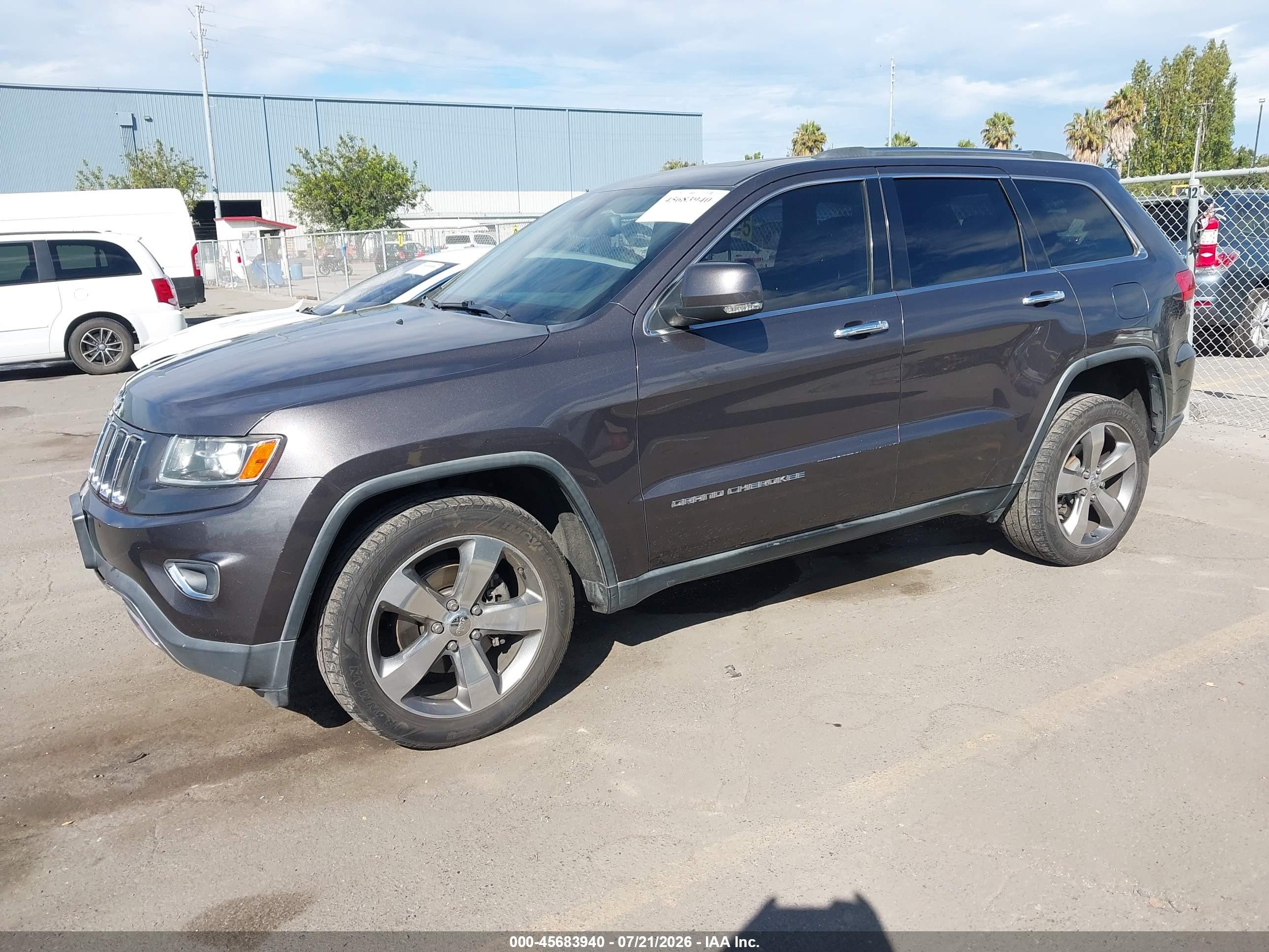 2014 Jeep Grand Cherokee Limited Gray vin: 1C4RJFBG2EC415604