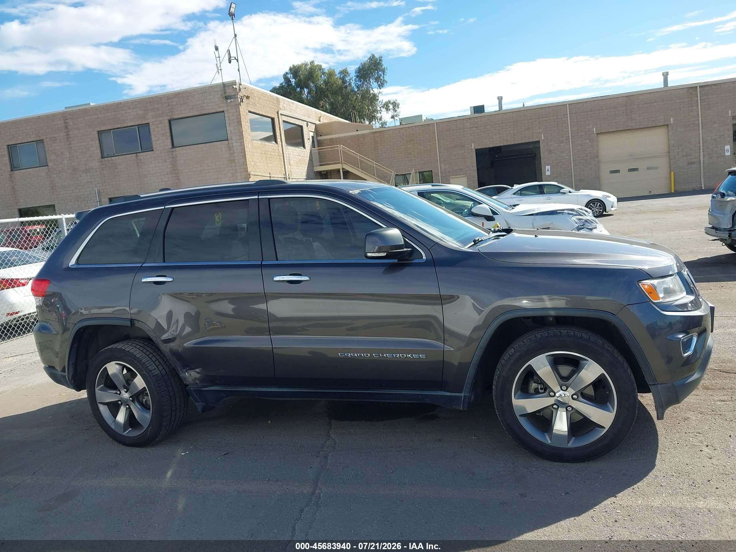 2014 Jeep Grand Cherokee Limited Gray vin: 1C4RJFBG2EC415604
