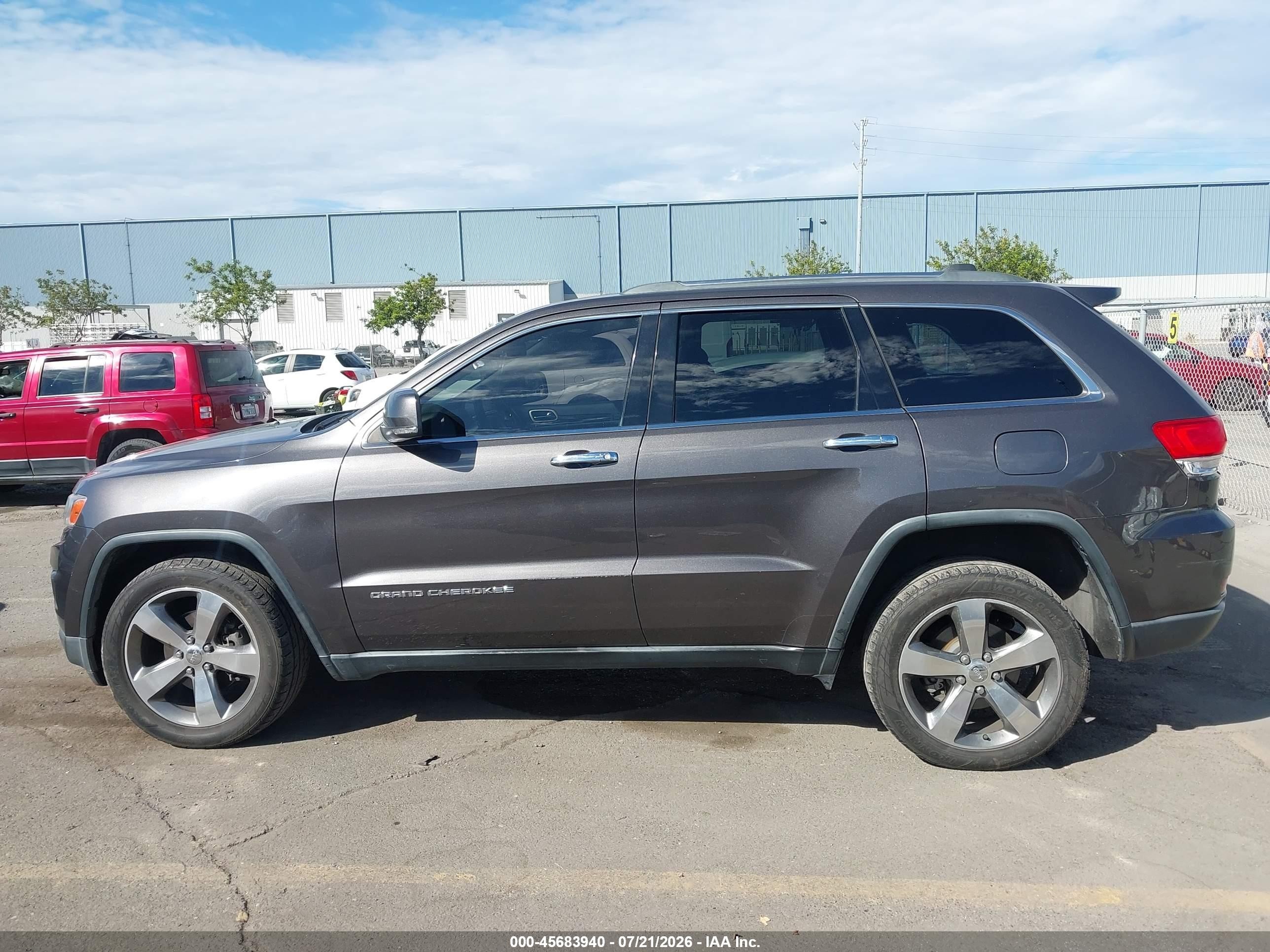 2014 Jeep Grand Cherokee Limited Gray vin: 1C4RJFBG2EC415604