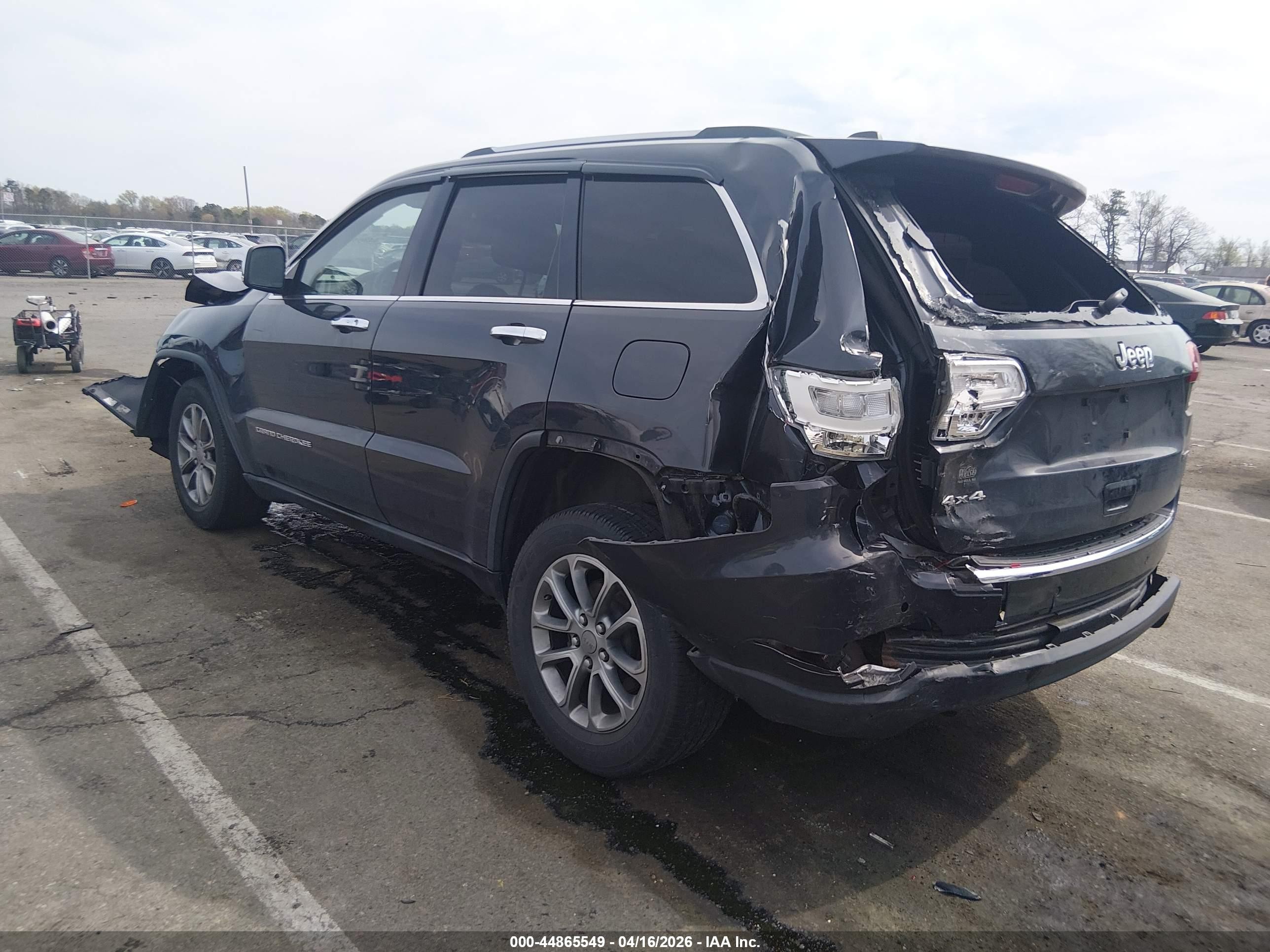 2014 Jeep Grand Cherokee Limited Gray vin: 1C4RJFBG2EC416316