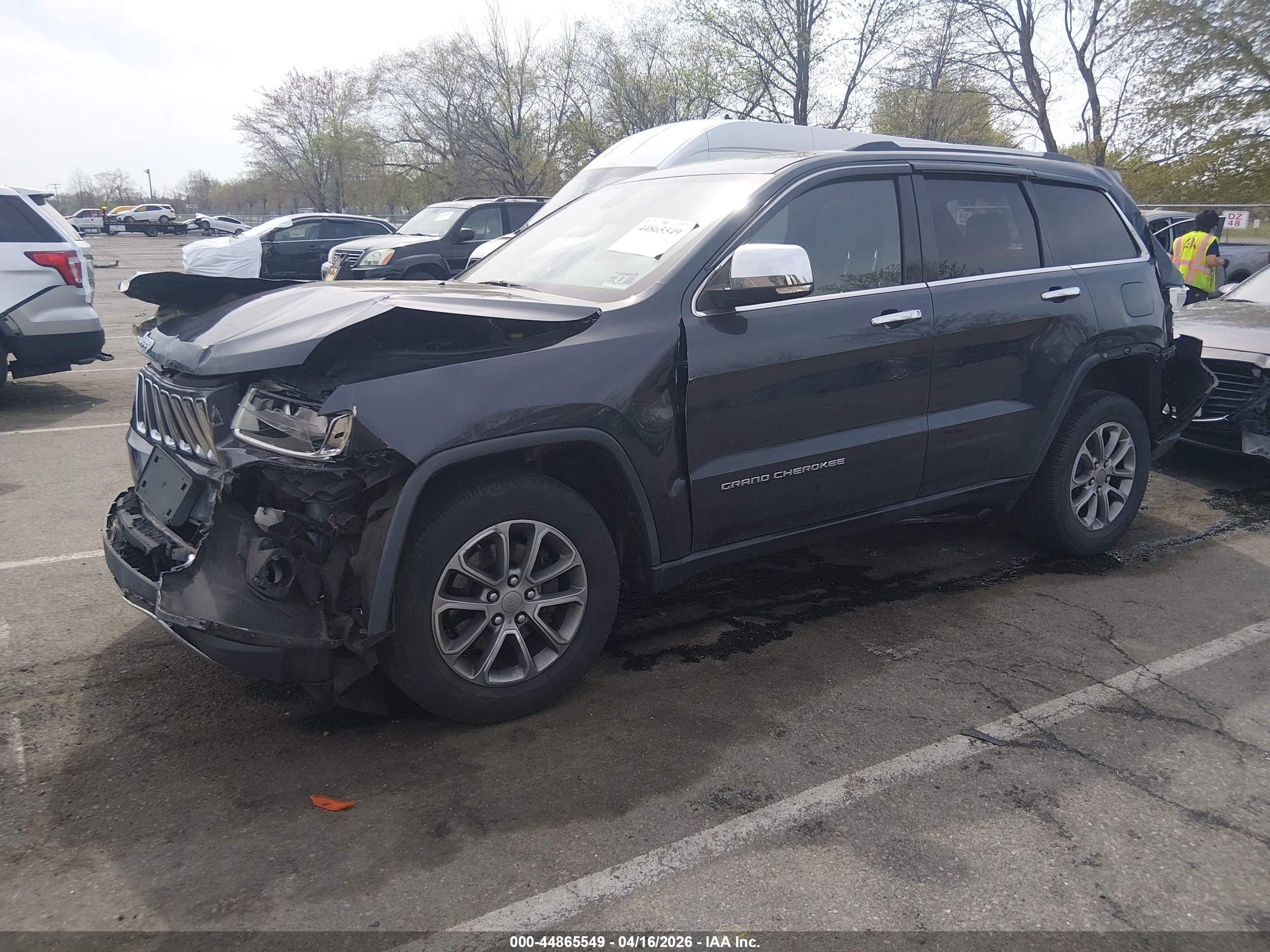 2014 Jeep Grand Cherokee Limited Gray vin: 1C4RJFBG2EC416316