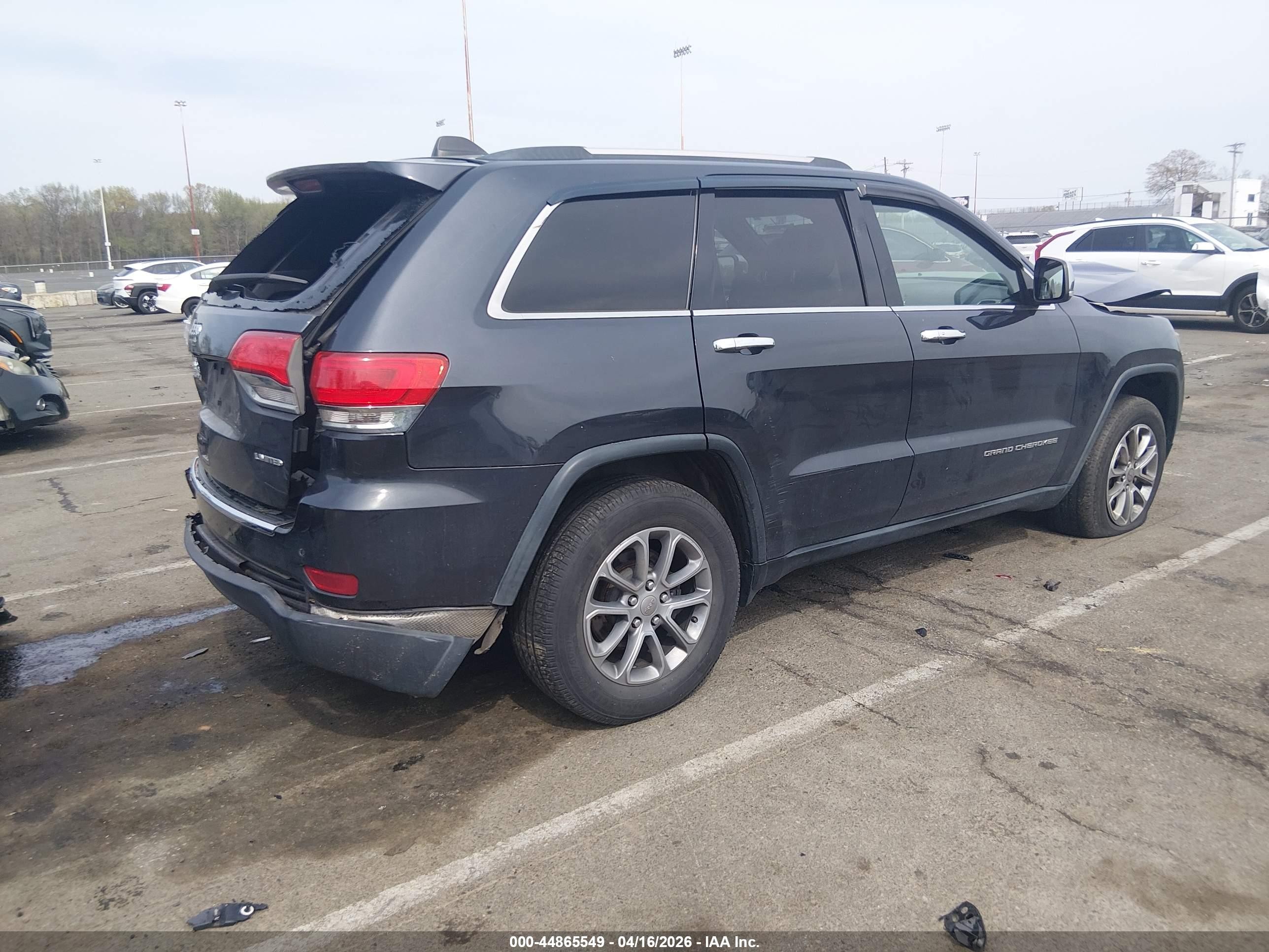 2014 Jeep Grand Cherokee Limited Gray vin: 1C4RJFBG2EC416316