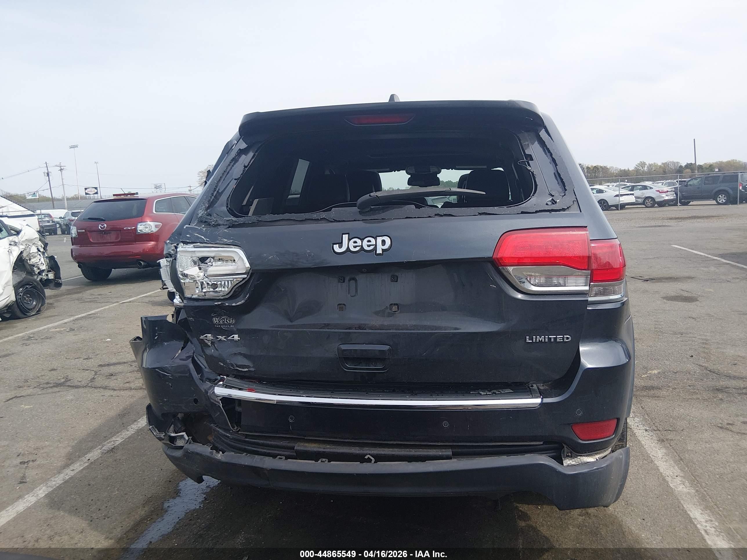 2014 Jeep Grand Cherokee Limited Gray vin: 1C4RJFBG2EC416316