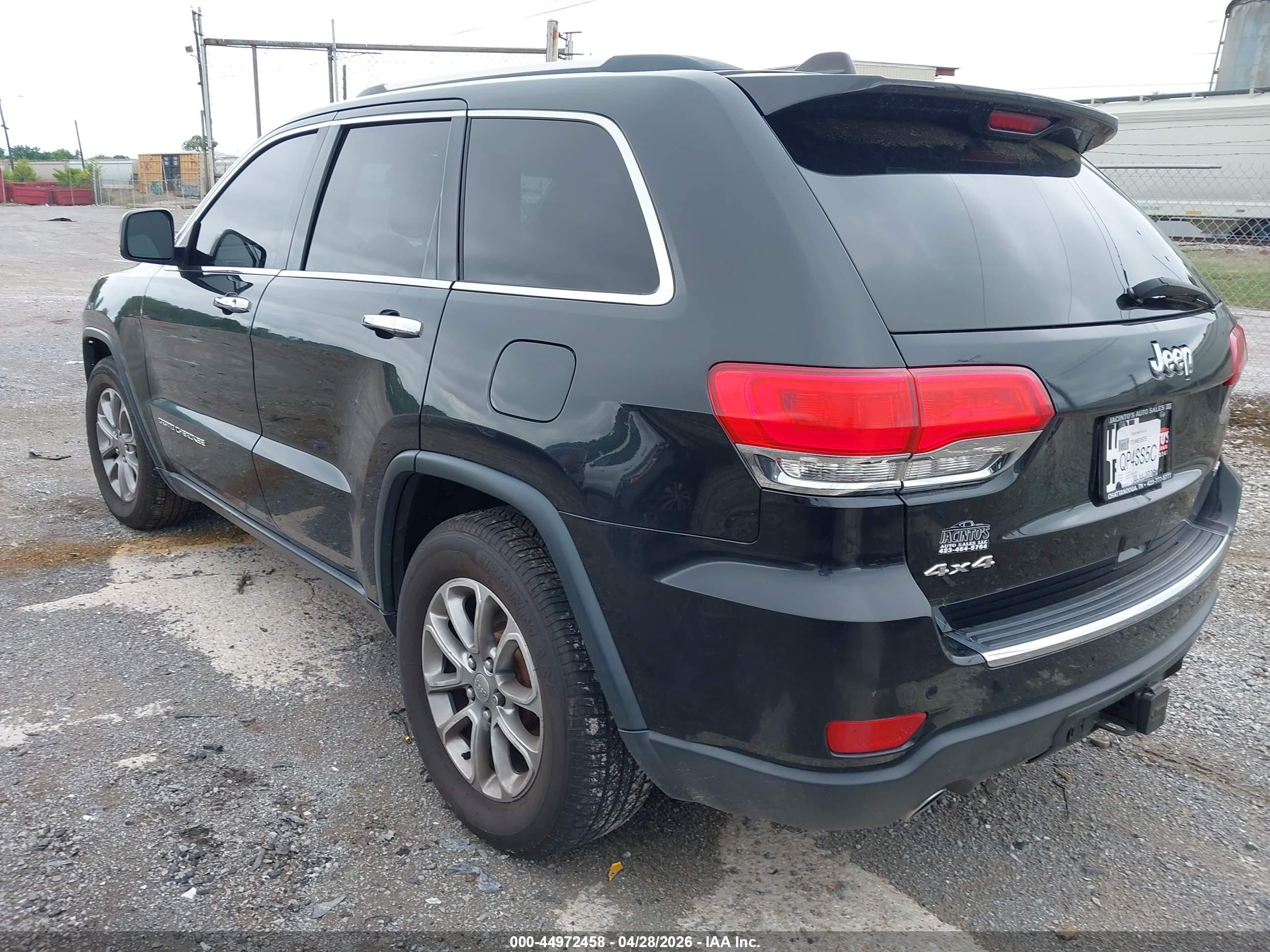 2014 Jeep Grand Cherokee Limited Black vin: 1C4RJFBG2EC432015