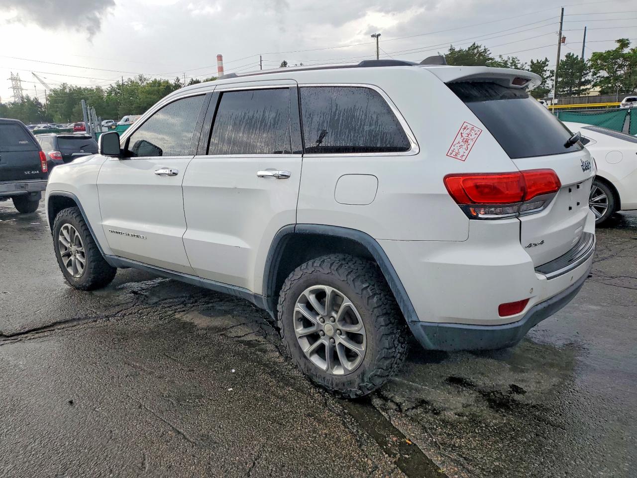 2014 Jeep Grand Cherokee Limited White vin: 1C4RJFBG2EC440695